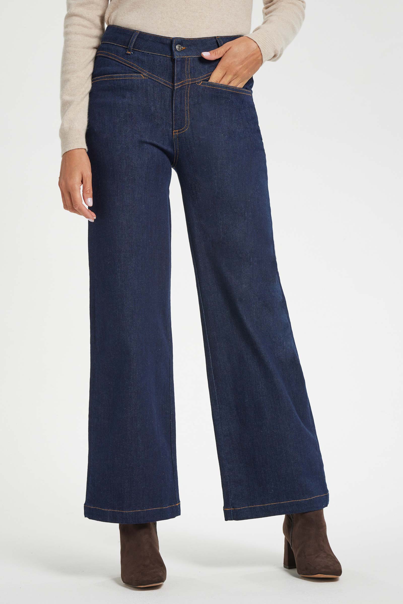 Greyson Wide Leg Denim Pant