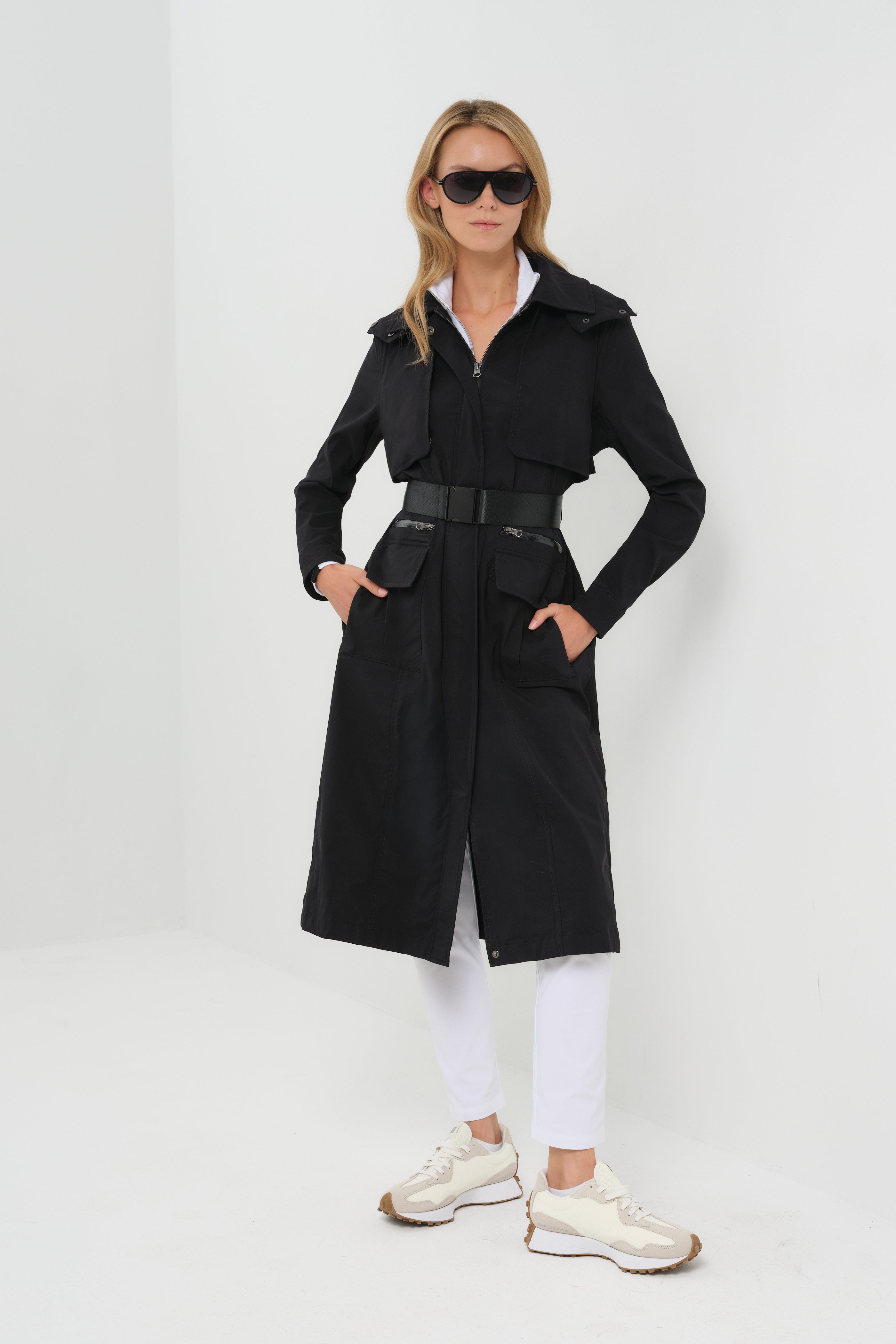 Kenya Waterproof Trench Coat with Removable Hood & Belt – Anatomie Kenya Waterproof Trench Coat with Removable Hood & Belt – Anatomie