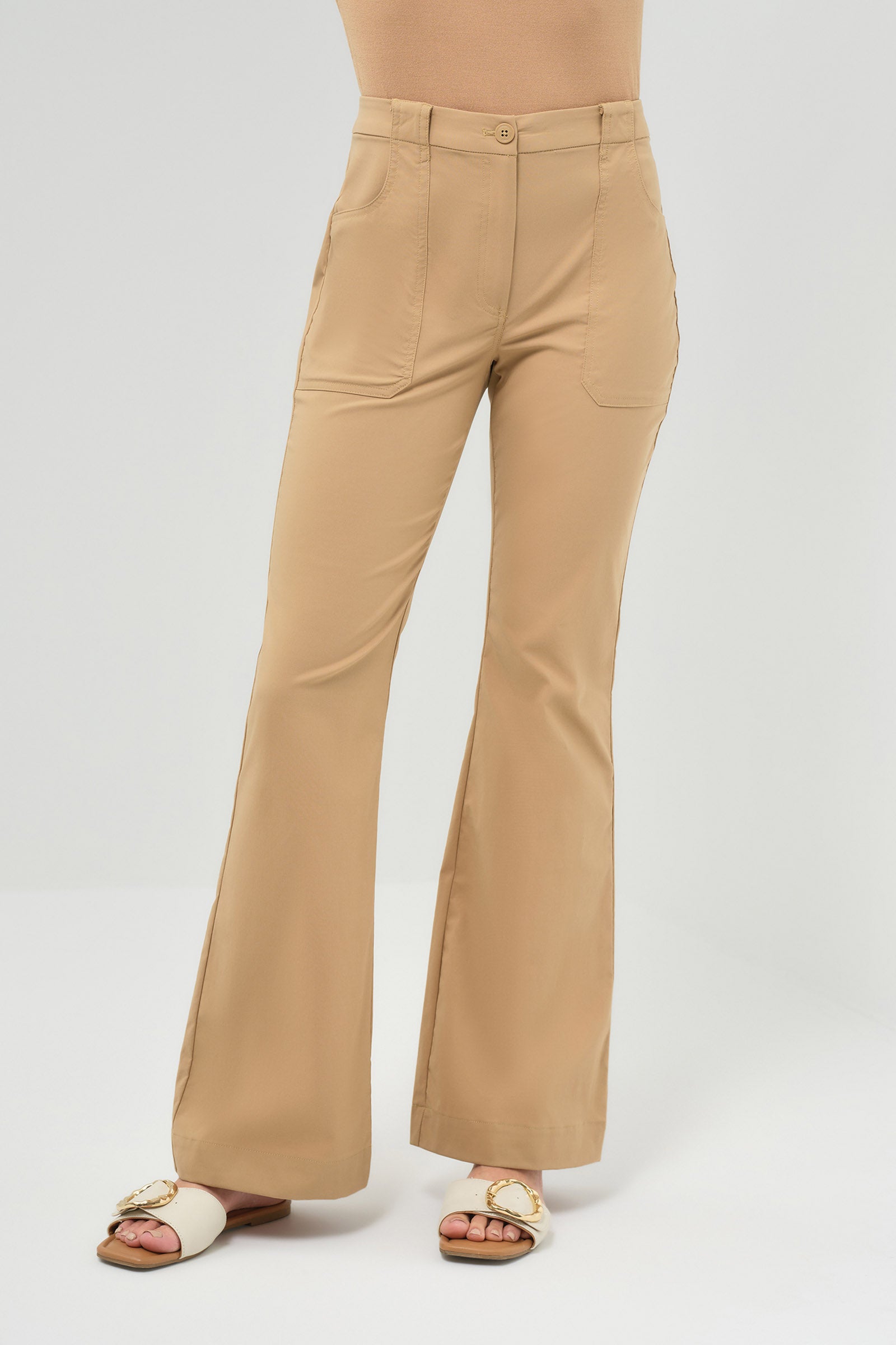 Anatomie Darby Stretch Flare Pant | Camel