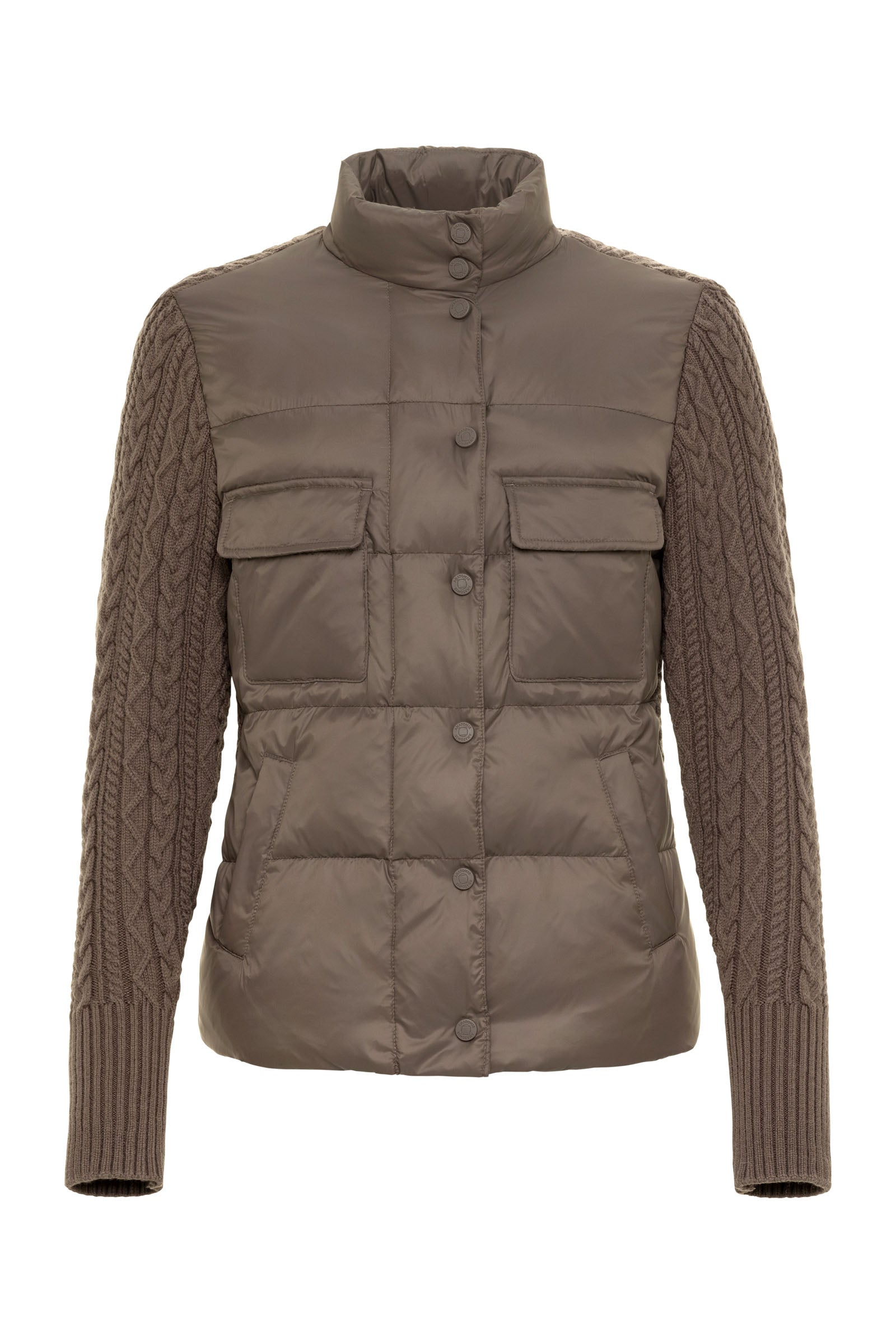 Chaqueta acolchada Nina con espalda y mangas de punto