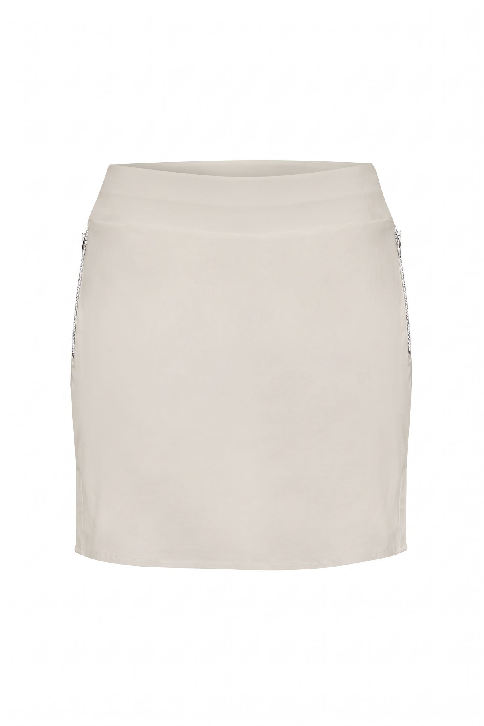 Suzzette Performance Mid-Weight Skort in Stone