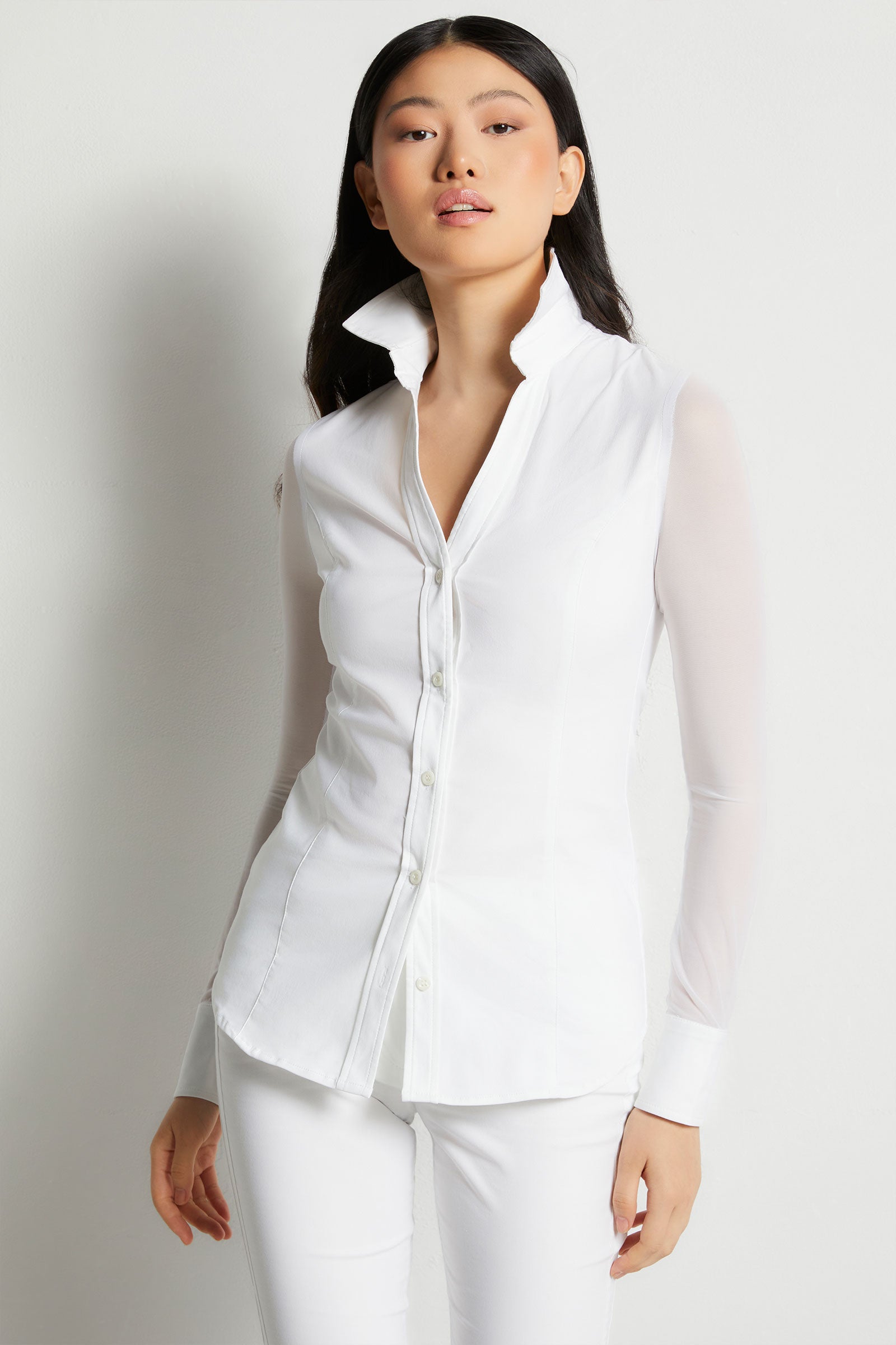 Beth Button-Front Shirt - Anatomie White / XS Beth Button-Front Shirt - Anatomie White / XS