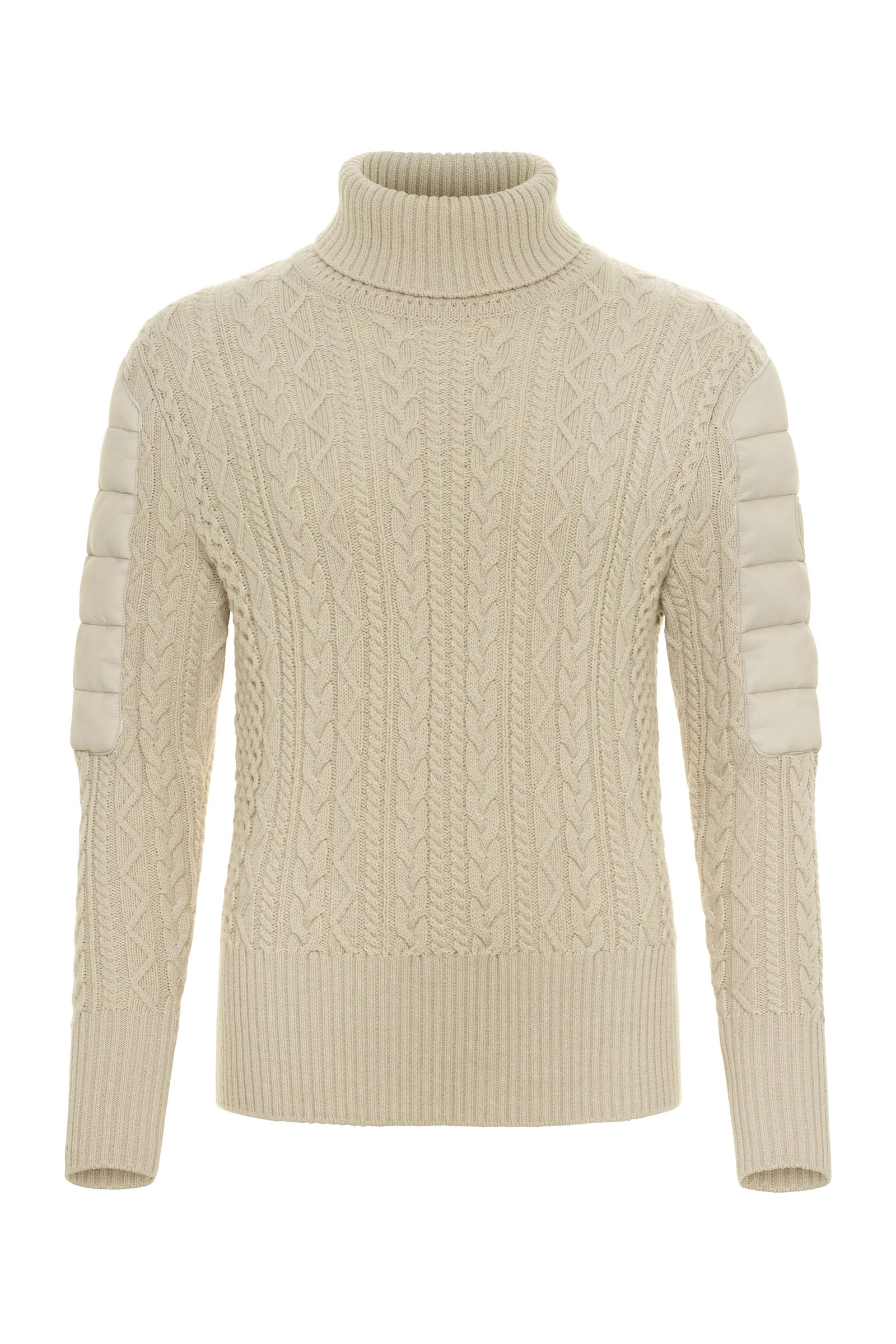 Eloisa Cableknit and Nylon Padded Sweater