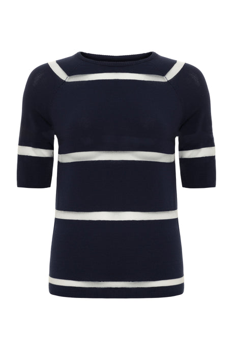Campbell Sheer Stripe Pullover Top