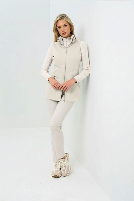 Delaney Performance Mid-Weight Vest in Stone