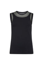 The Best Travel Tank Top. Flat Lay of a Flo Pima Cotton Tank in Black