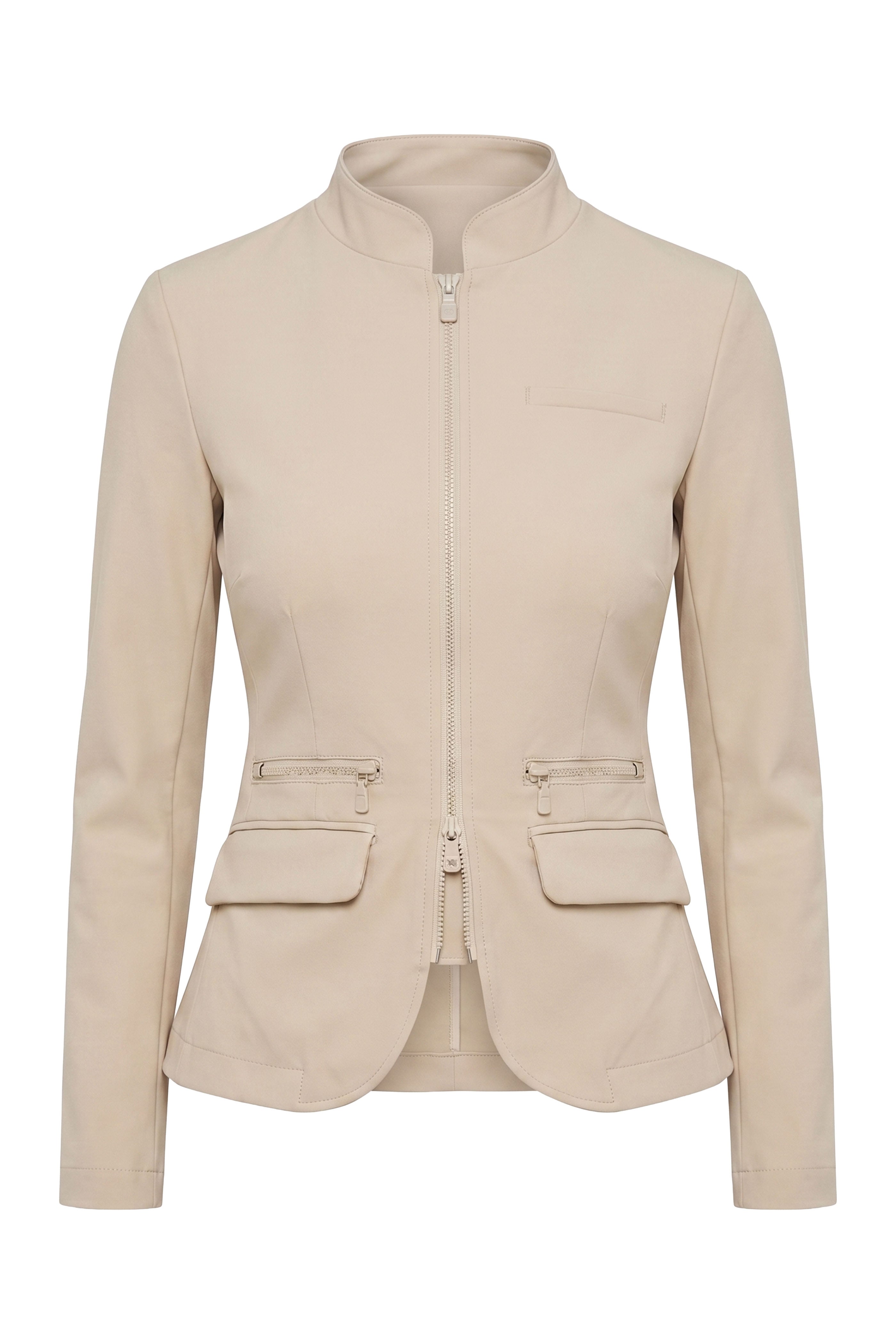 Gisela Aeroflow Zip Front Twill Blazer