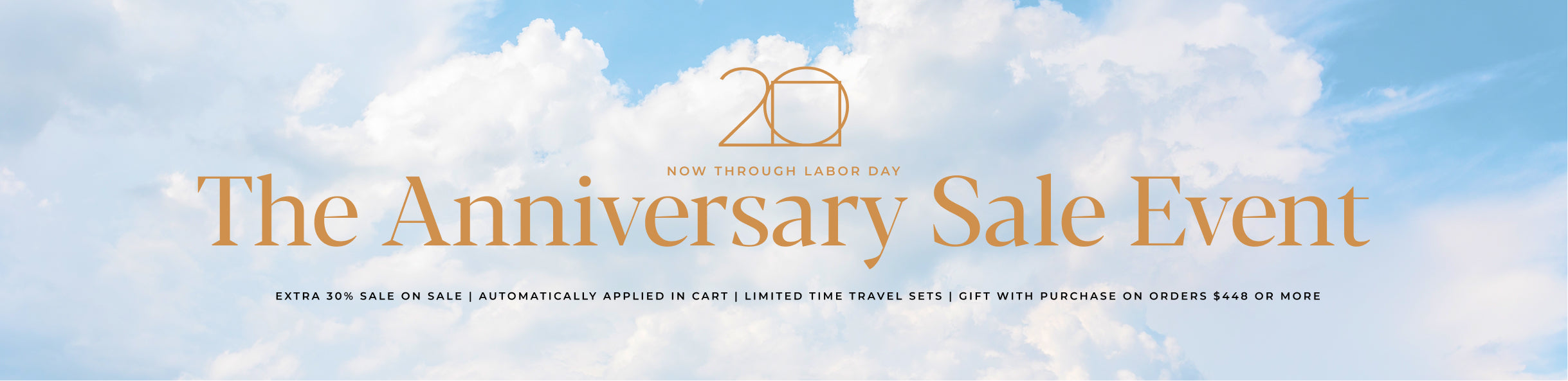 Anniversary Sale Event Through Labor Day