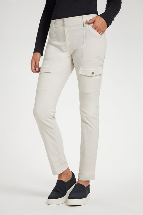Pantalon cargo skinny Kate en pierre