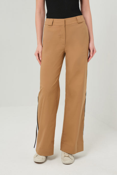 Phillipa Sport Relaxed Wide Leg Trouser with Side Stripe