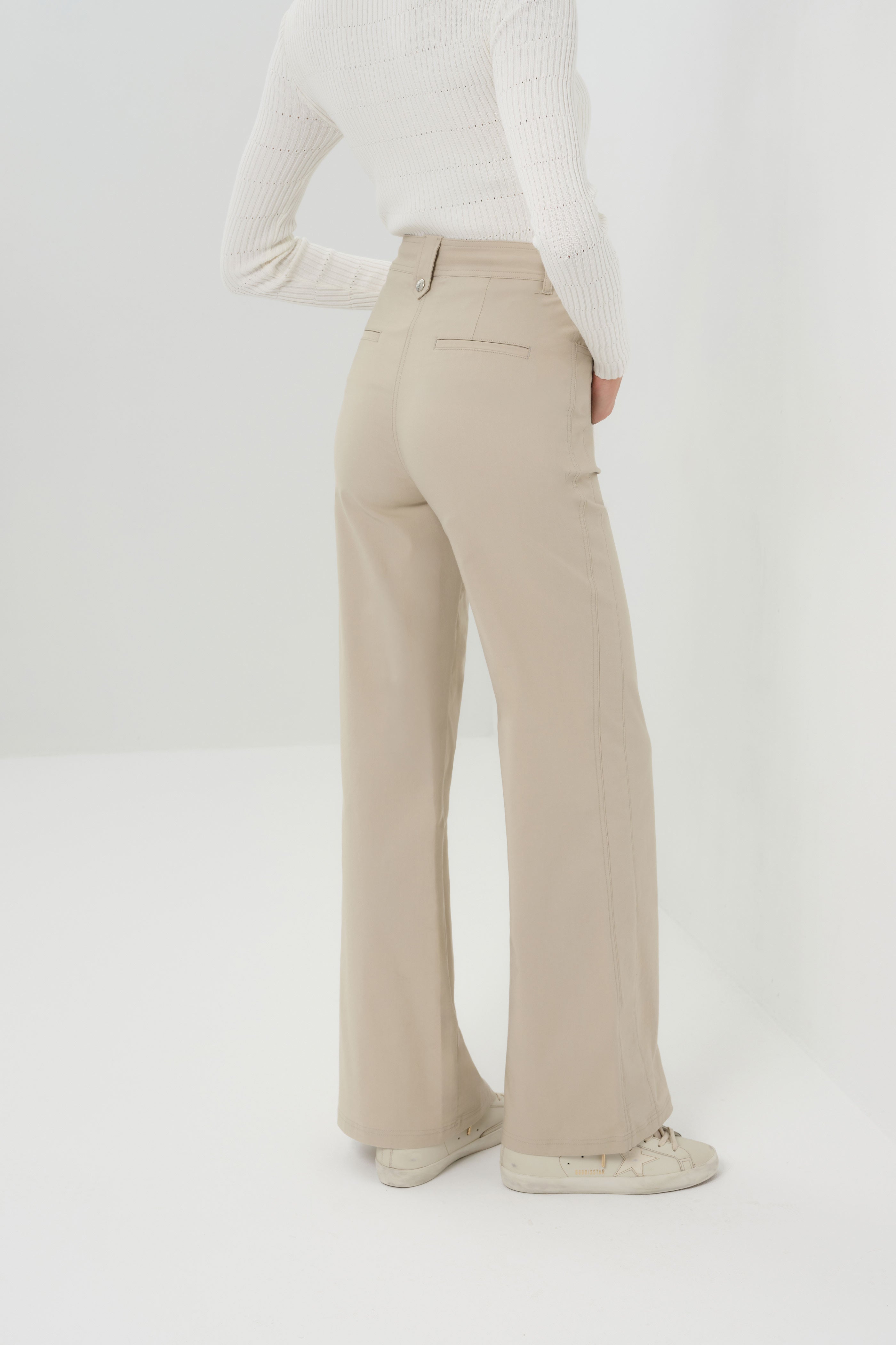 Harley Performance Cotton Travel Wide Leg Pant