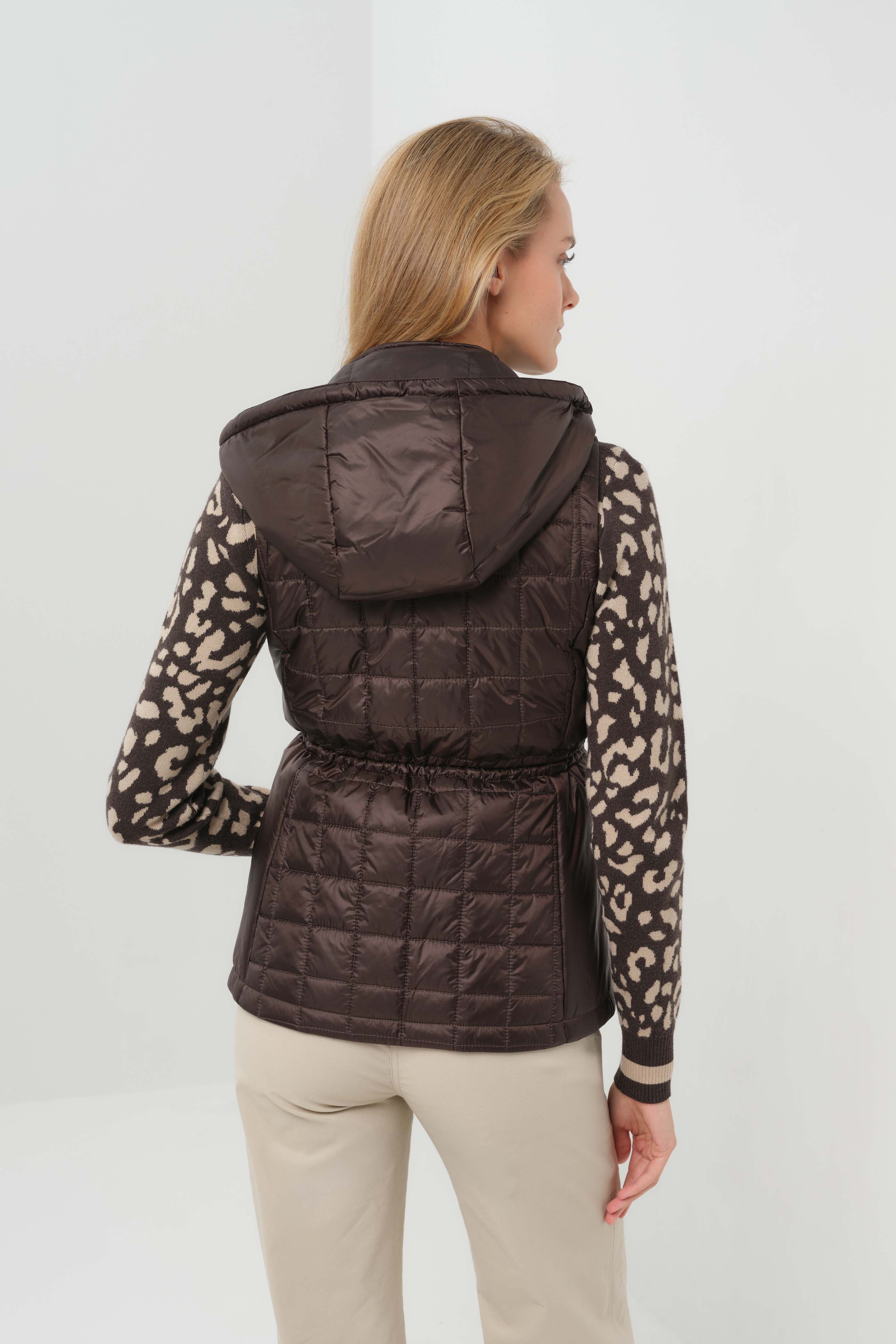 Hooded Montreal Quilted Vest with Removable Hood
