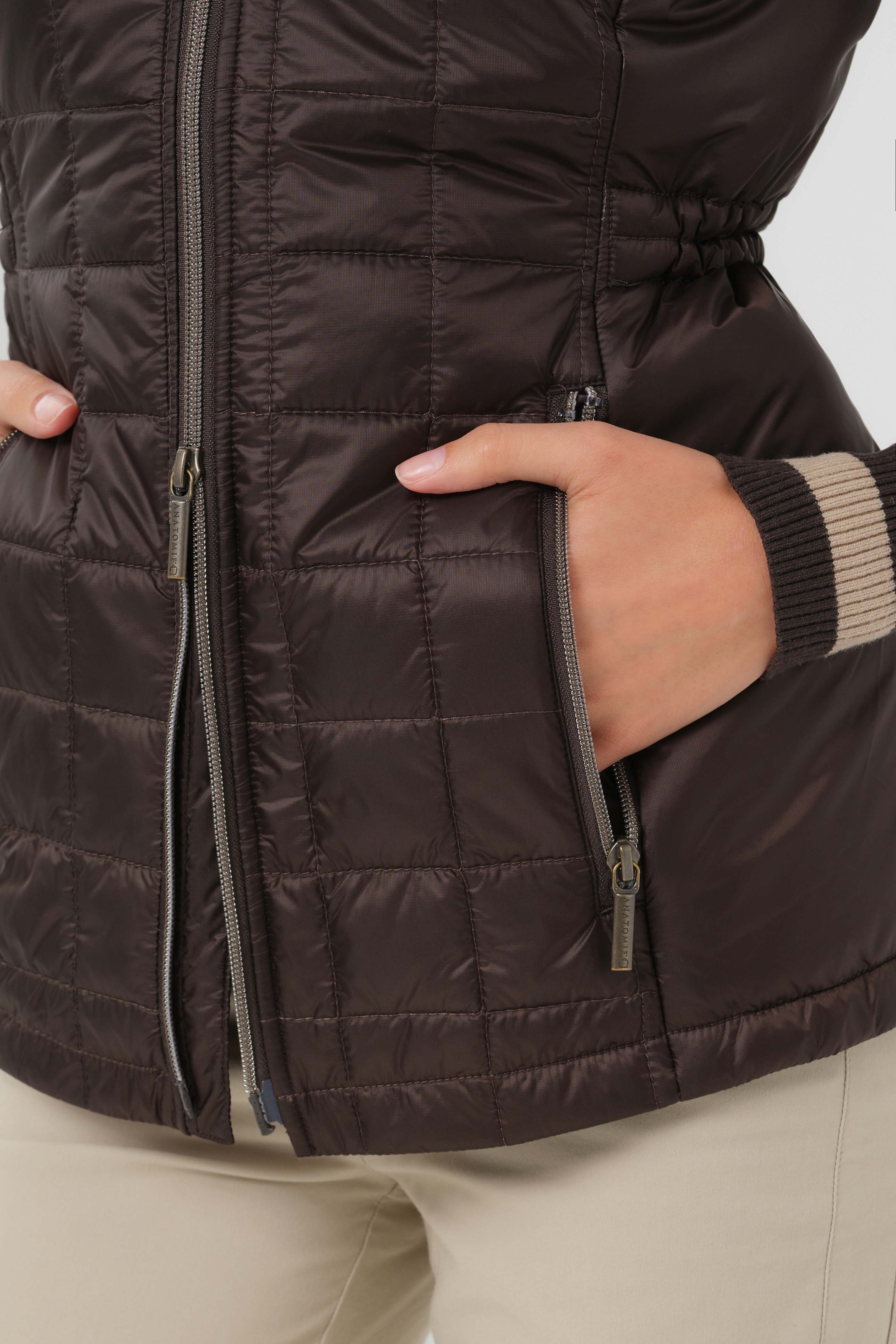Hooded Montreal Quilted Vest with Removable Hood