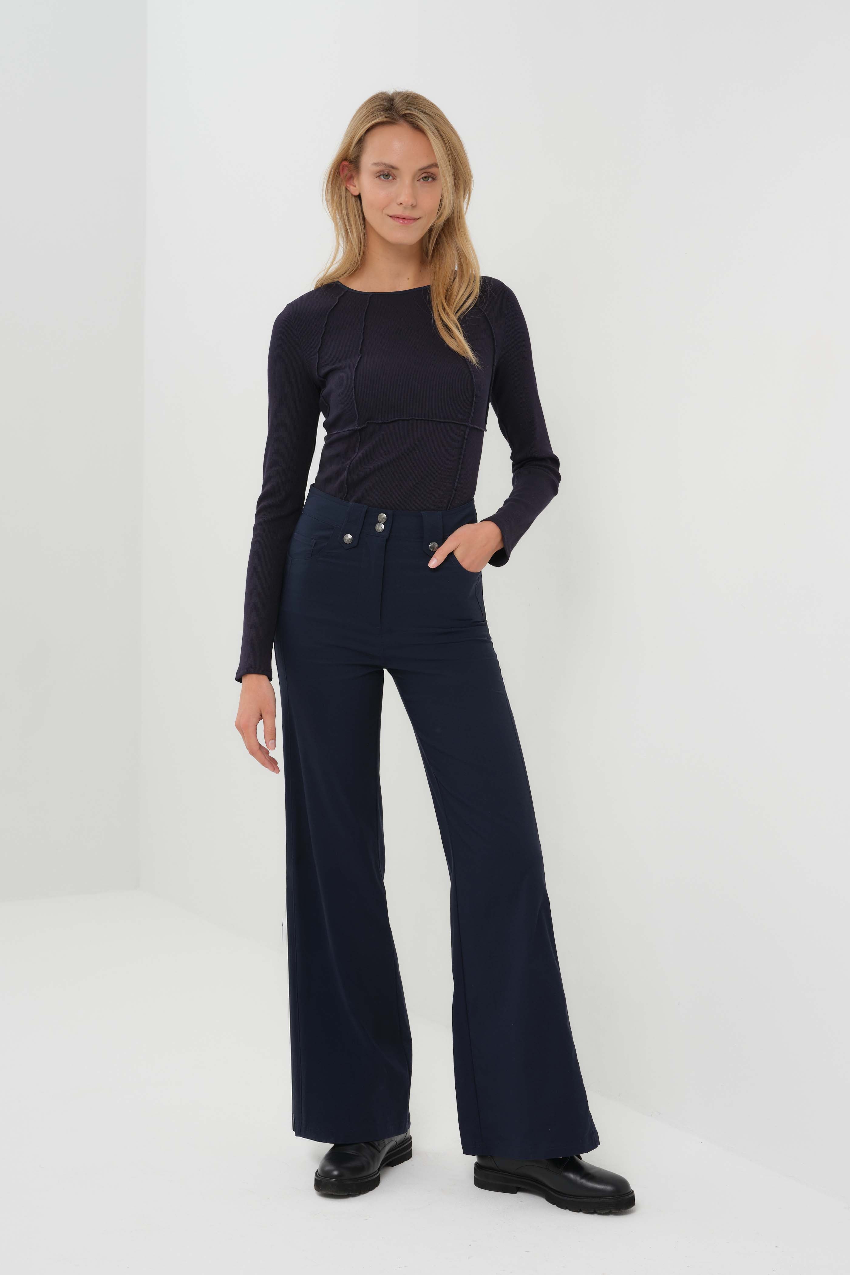 Harley Midweight Travel Wide Leg Pant