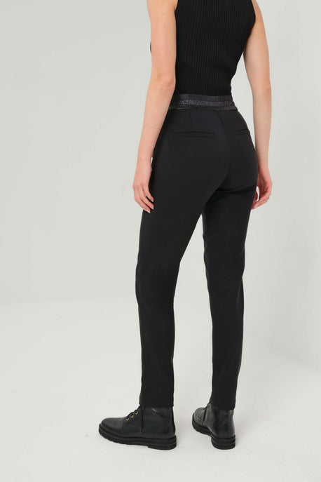 Urban Slack Mixed Media Tapered Leg Pant