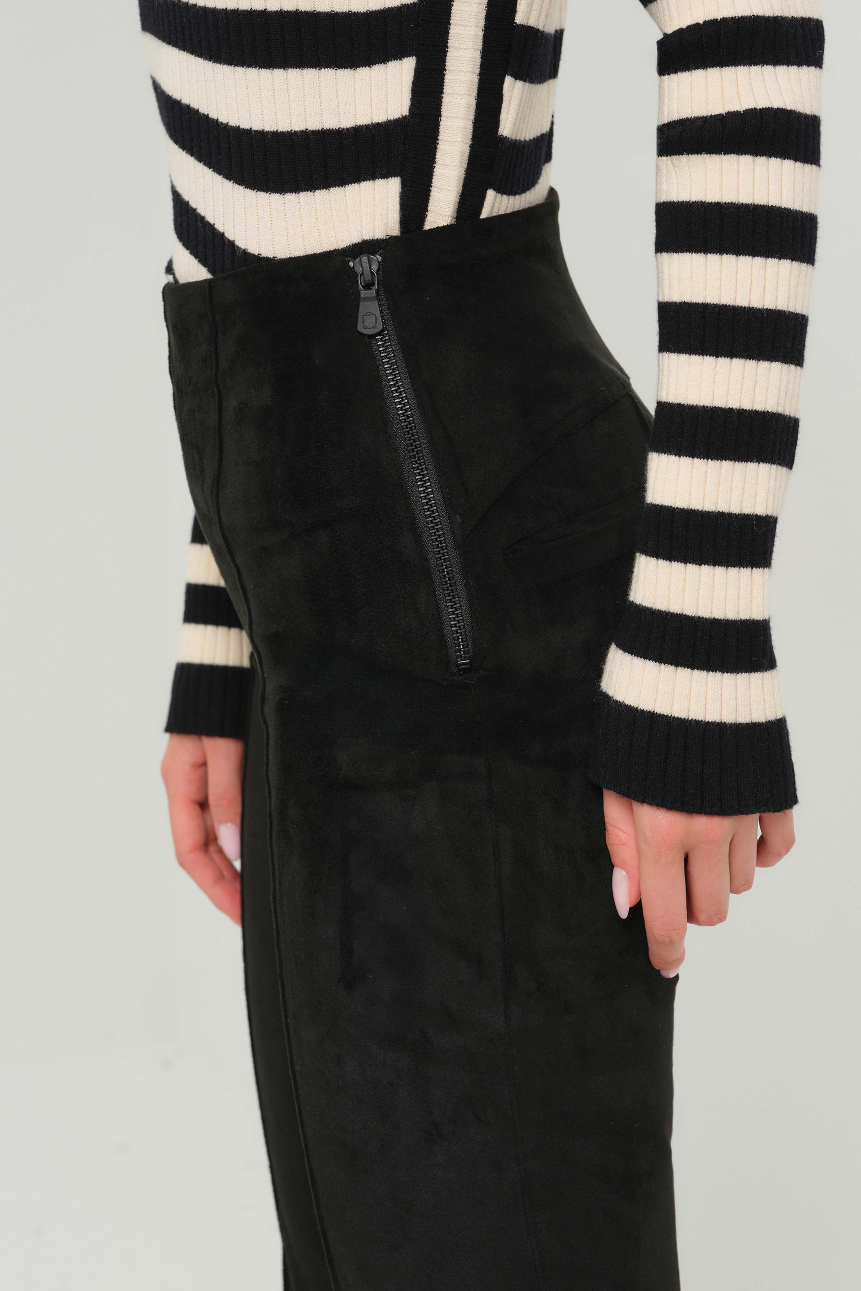 Becca Faux Suede Pintuck Flare Pant
