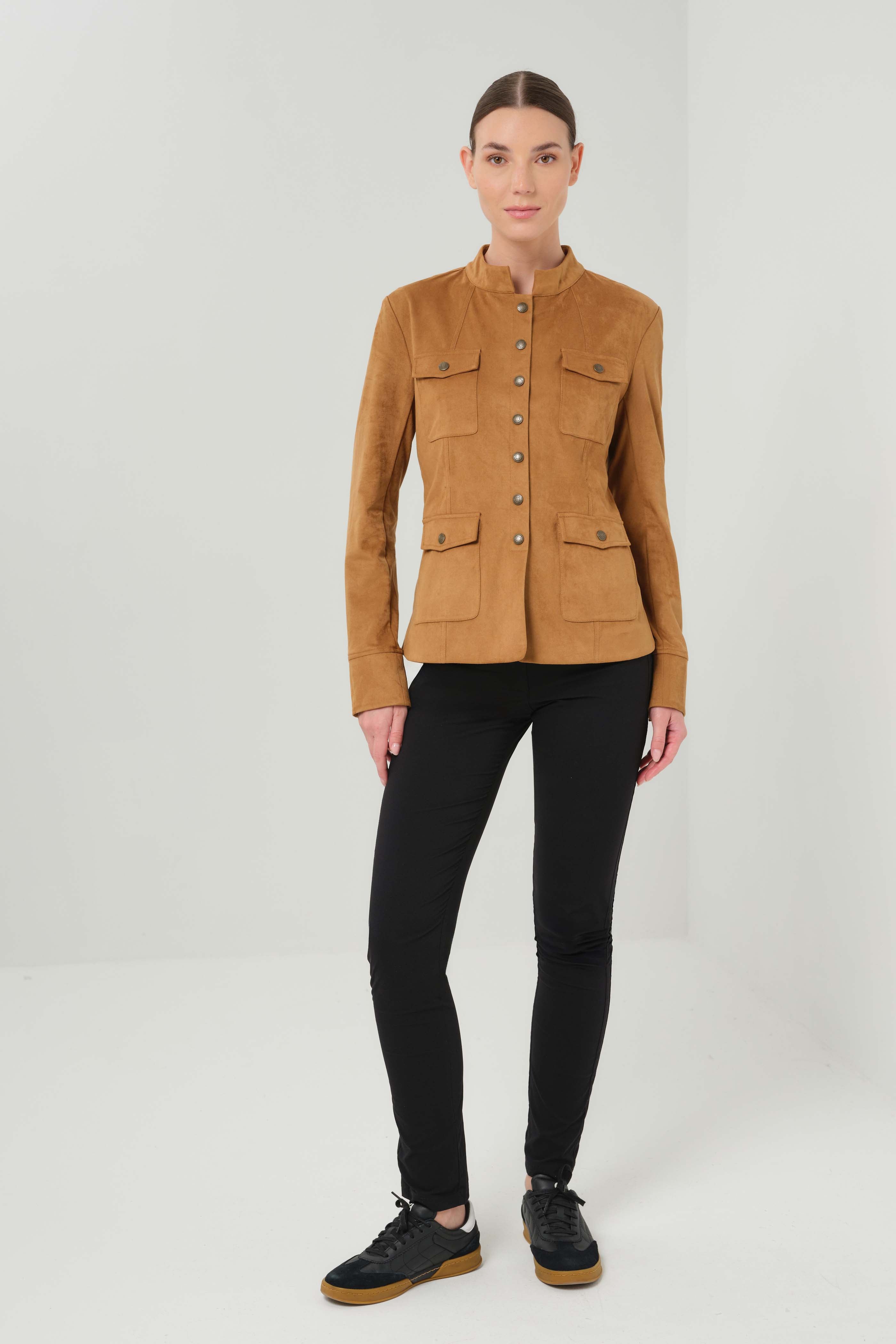 Osaka Urban Military Faux Suede Jacket