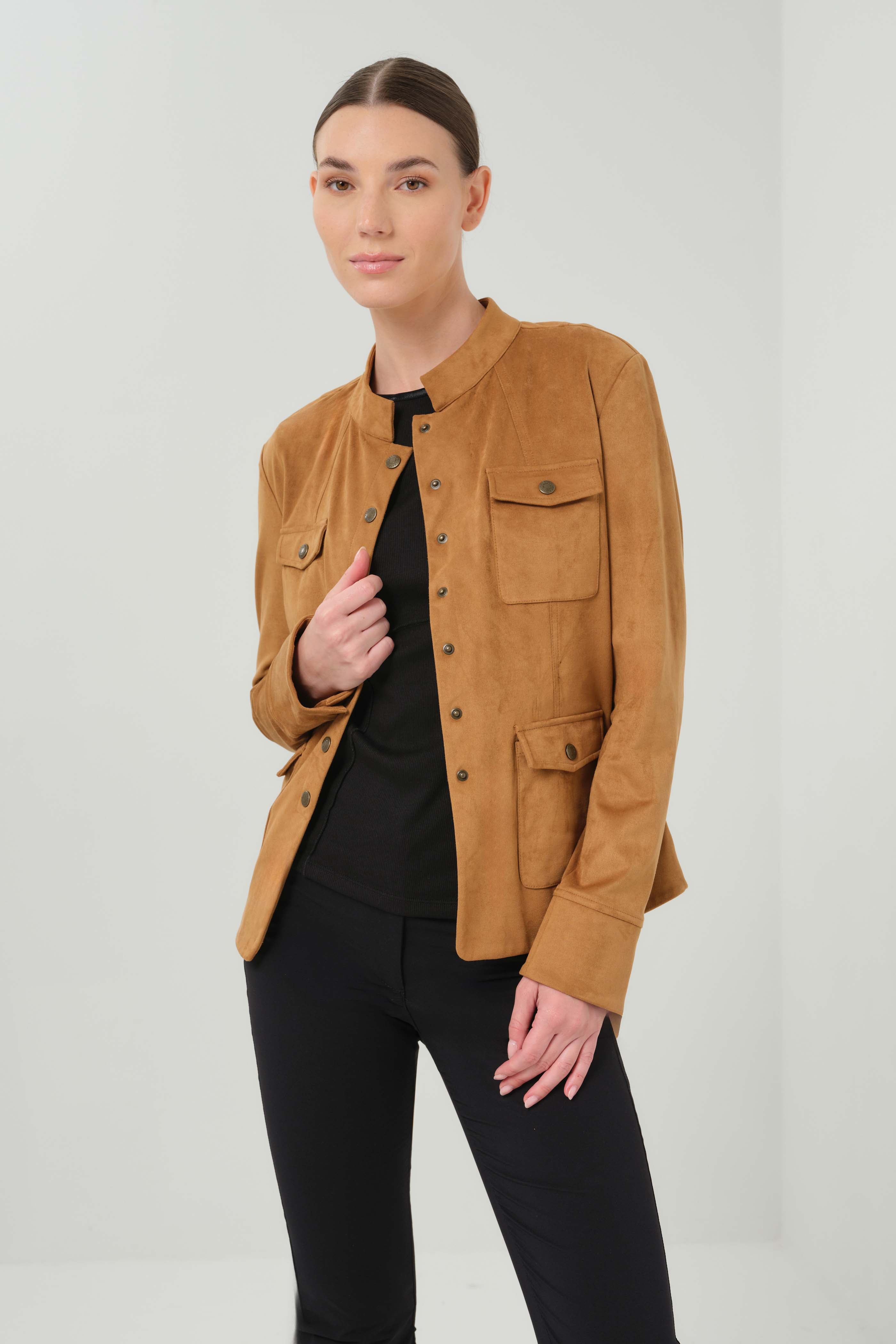 Osaka Urban Military Faux Suede Jacket