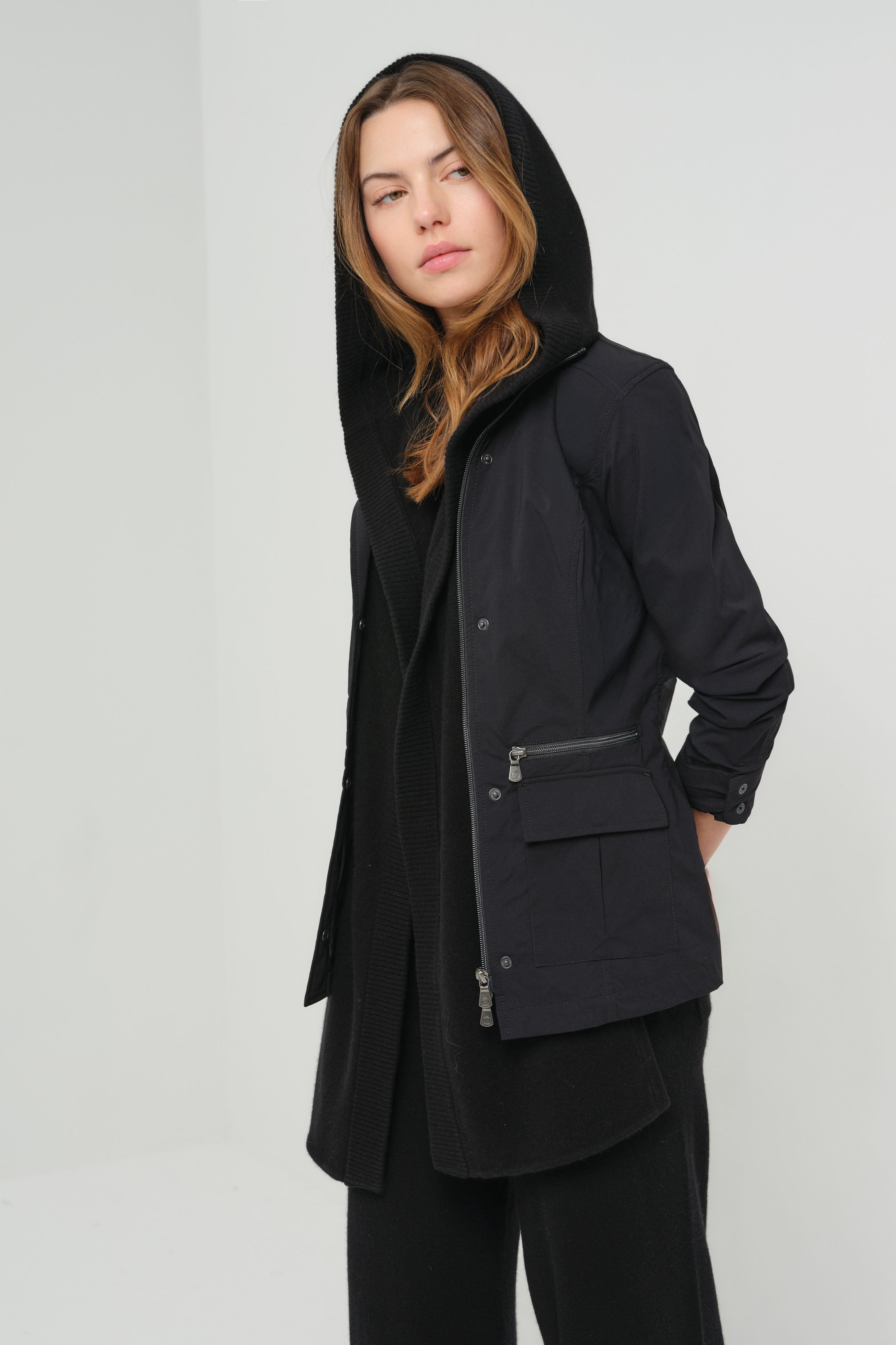Traveler Cashmere Hooded Scarf