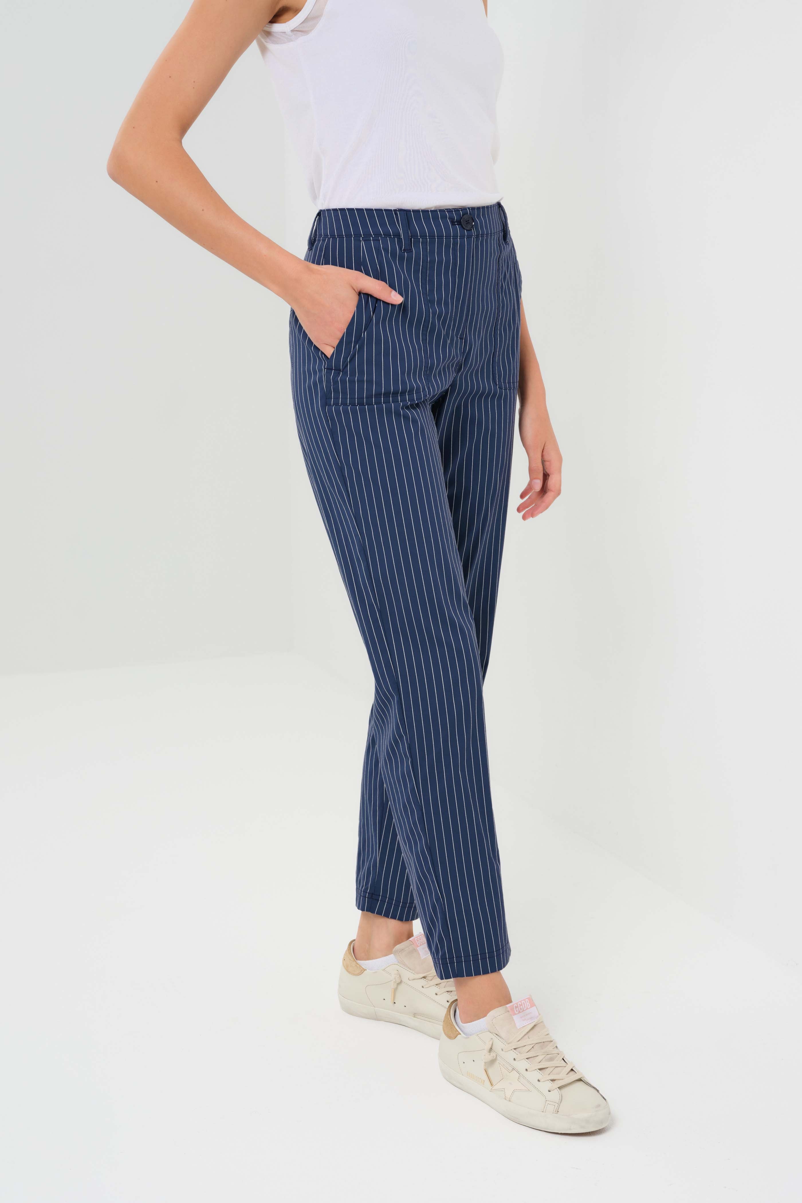 Dynamic Dina Striped Ultralight Tapered Ankle Pant