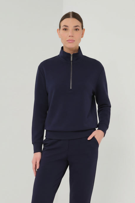 Hopkins Mock Neck Quarter-Zip Pullover