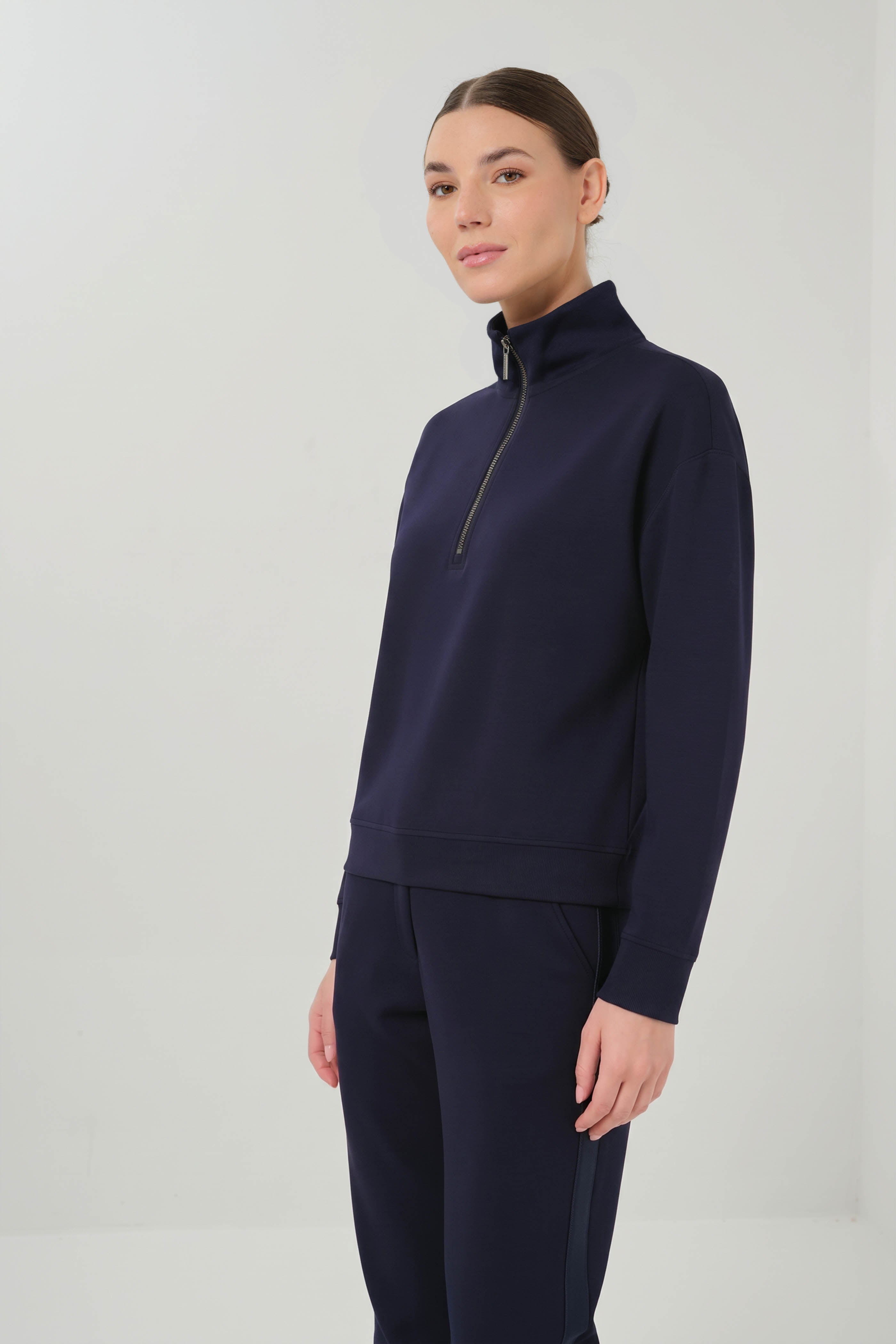 Hopkins Mock Neck Quarter-Zip Pullover