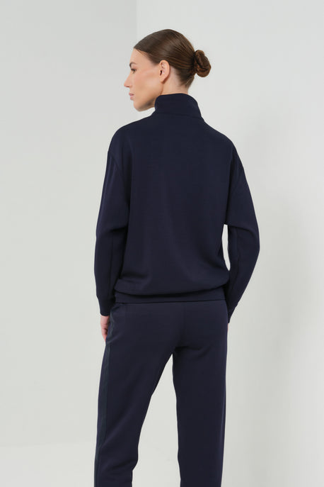 Hopkins Mock Neck Quarter-Zip Pullover