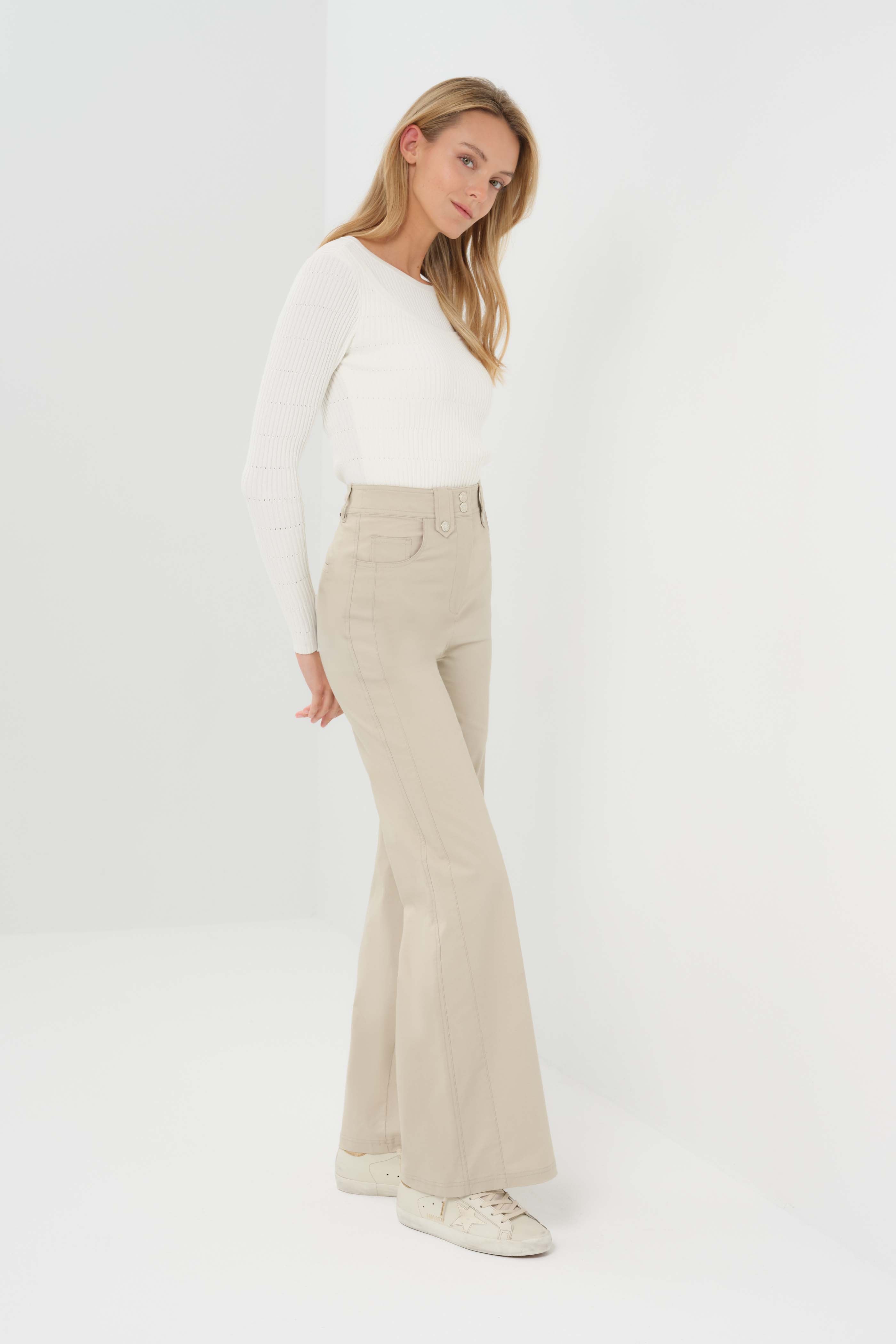 Harley Performance Cotton Travel Wide Leg Pant