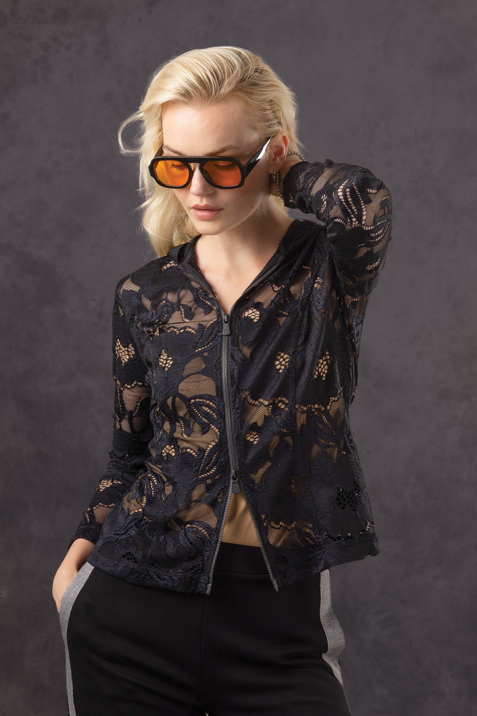 Lace Bree Full Zip Jacket with Hood