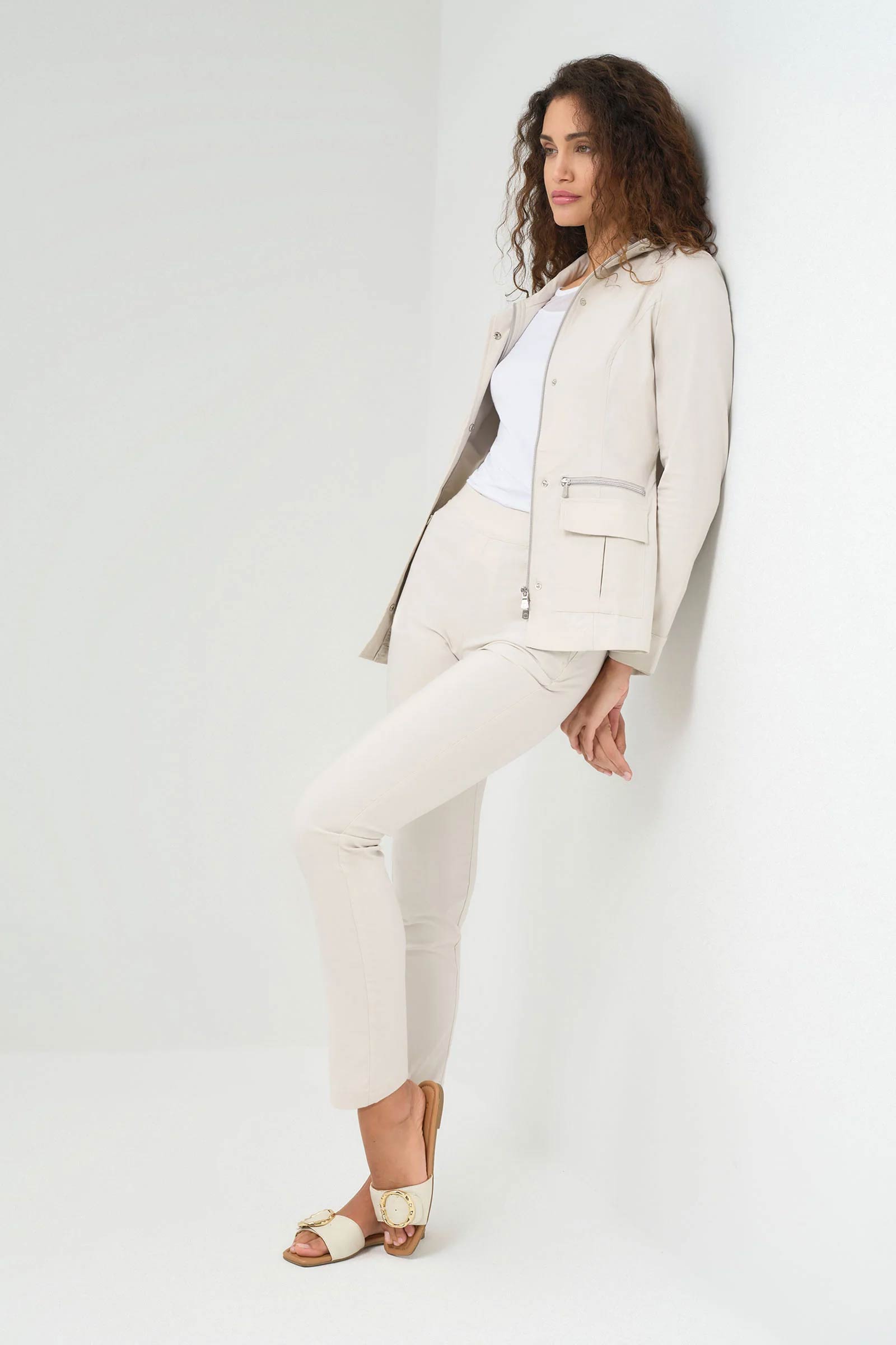Kenya Performance Mid-Weight Safari Jacket in Stone