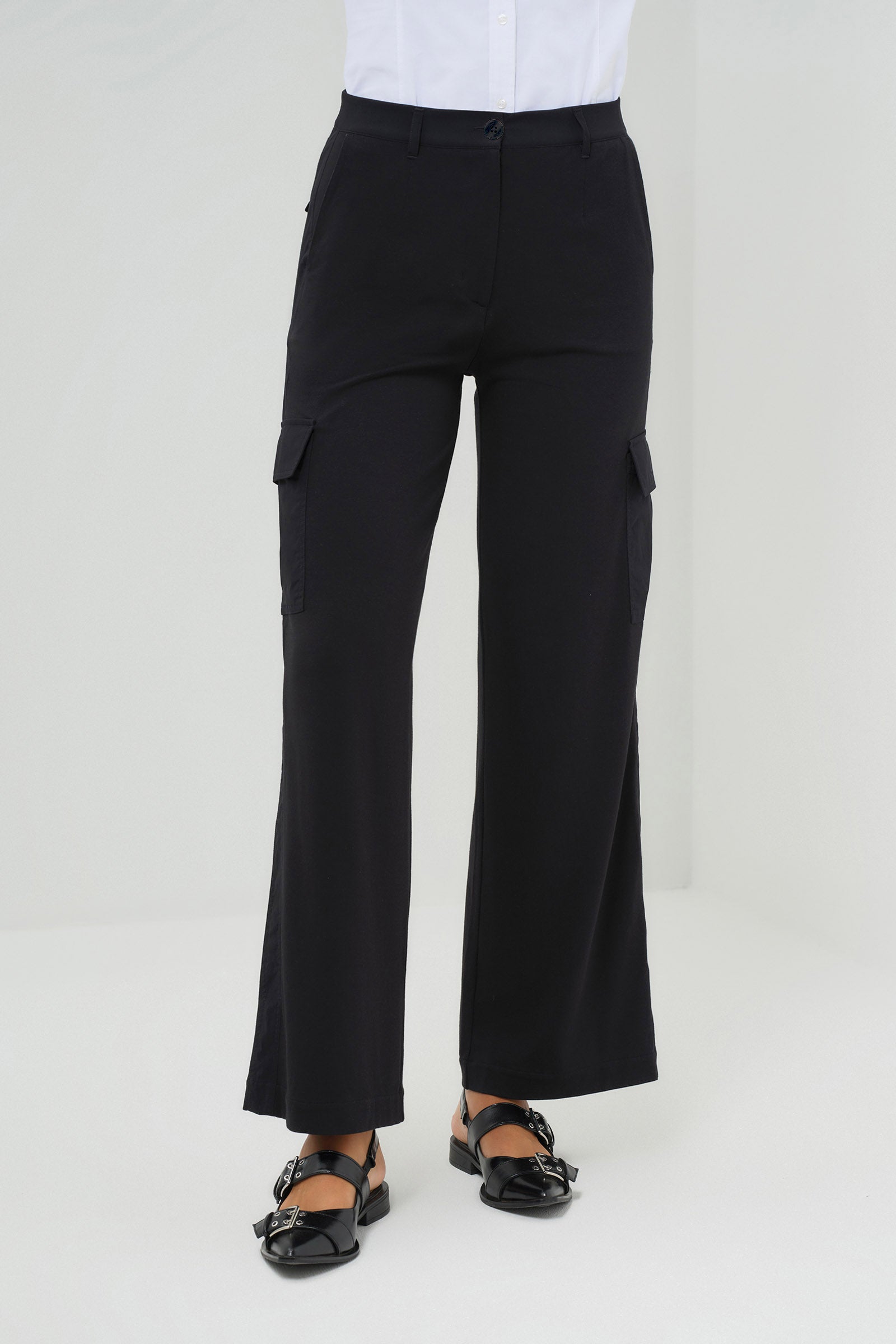 Julia Wide Leg Cargo Pant Black – Anatomie