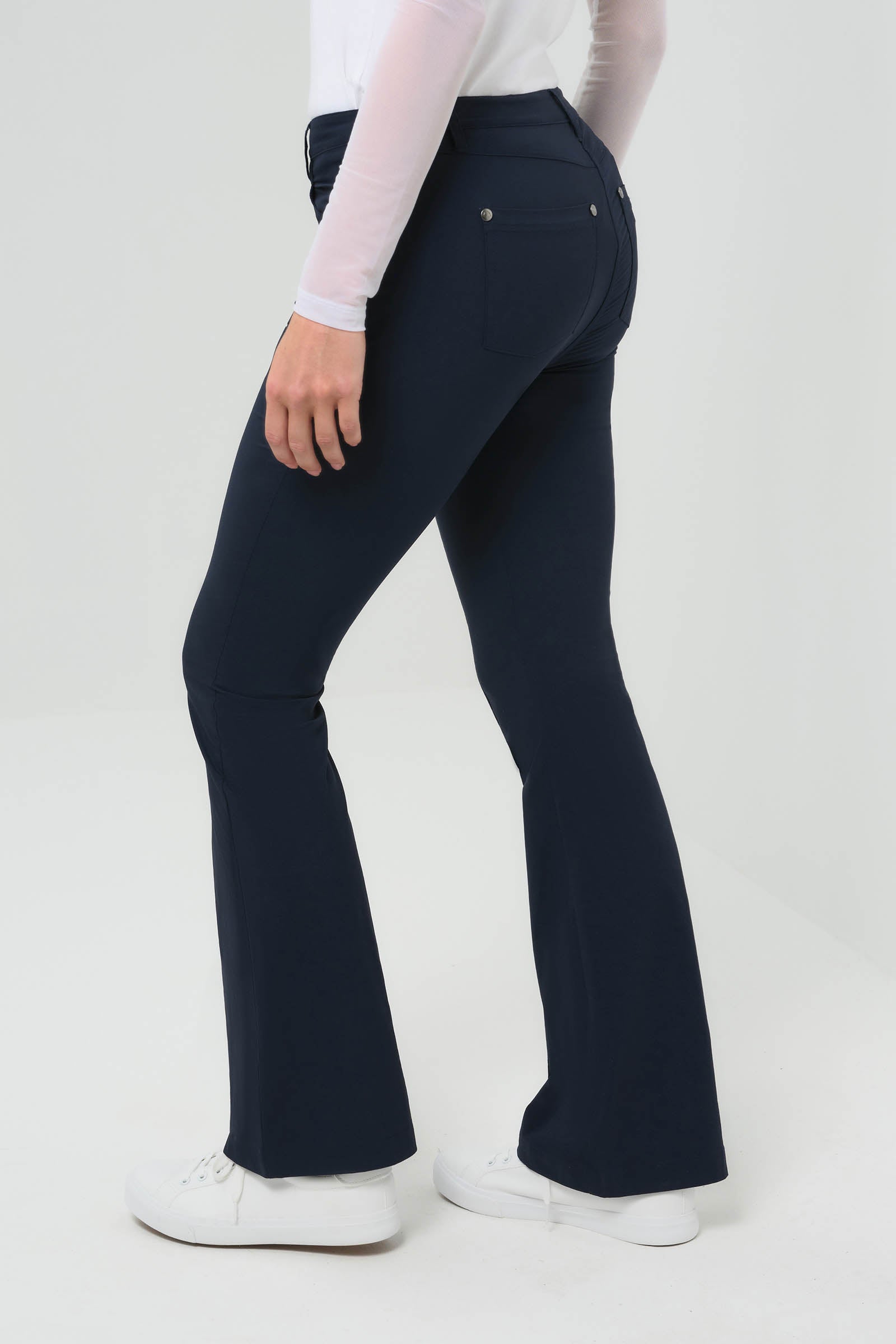 Pantalon évasé ultraléger Katya avec plis