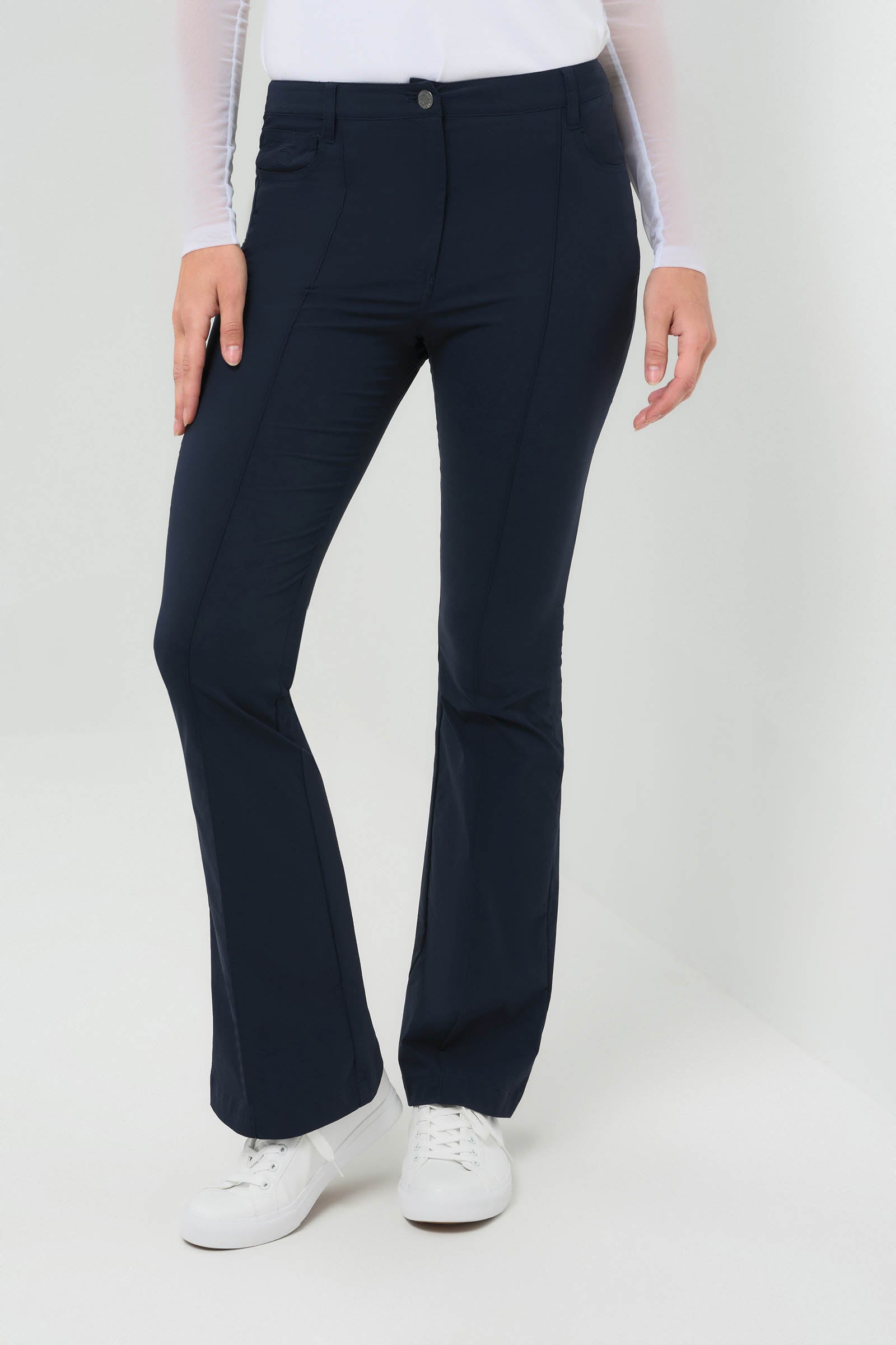 Pantalon évasé ultraléger Katya avec plis