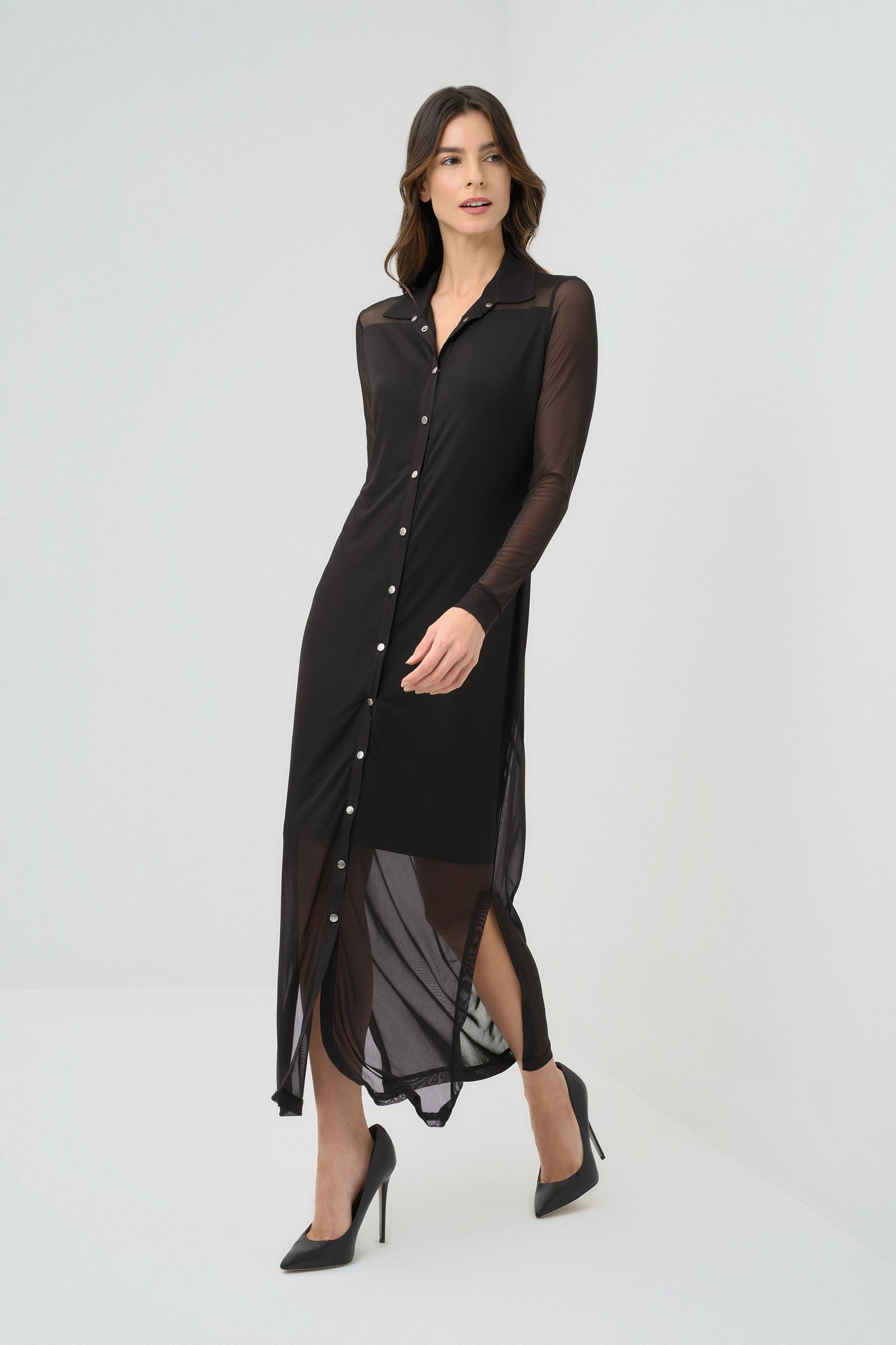 Vestido Colette con superposición de malla