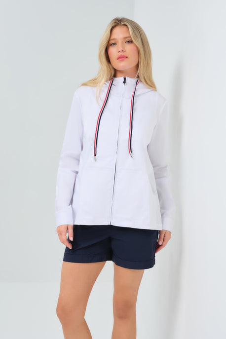 Veste Gabi Stretch Woven à capuche et fermeture éclair intégrale