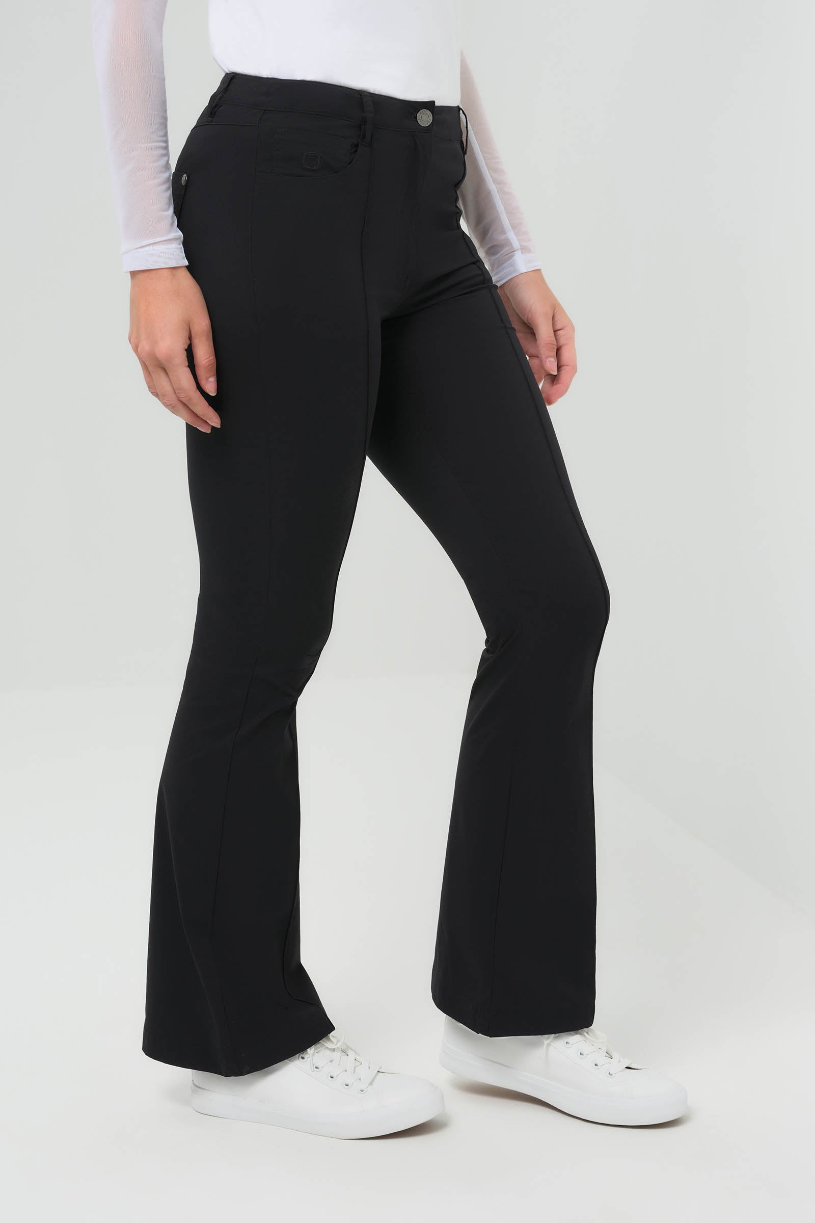 Pantalon évasé ultraléger Katya avec plis