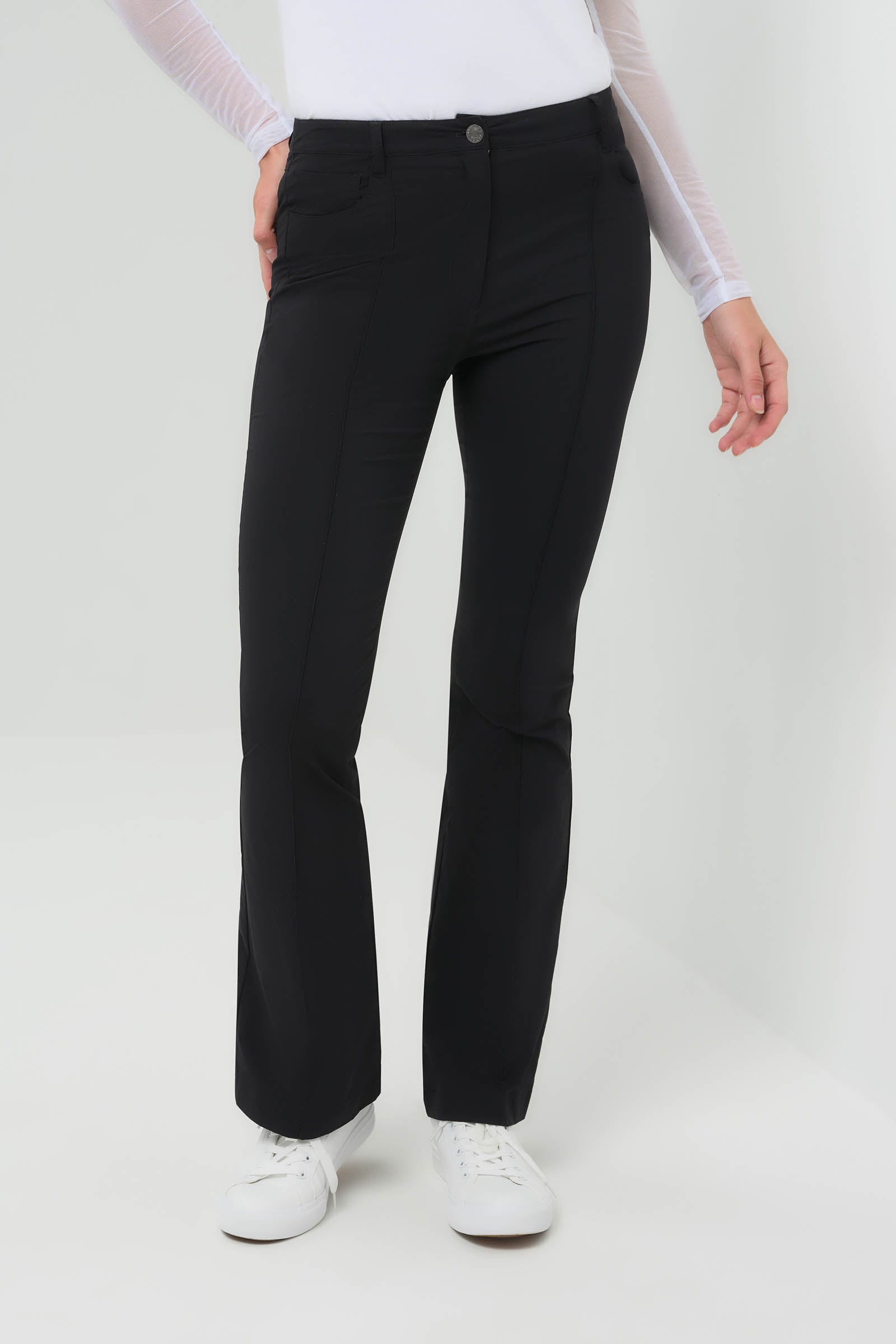 Pantalon évasé ultraléger Katya avec plis