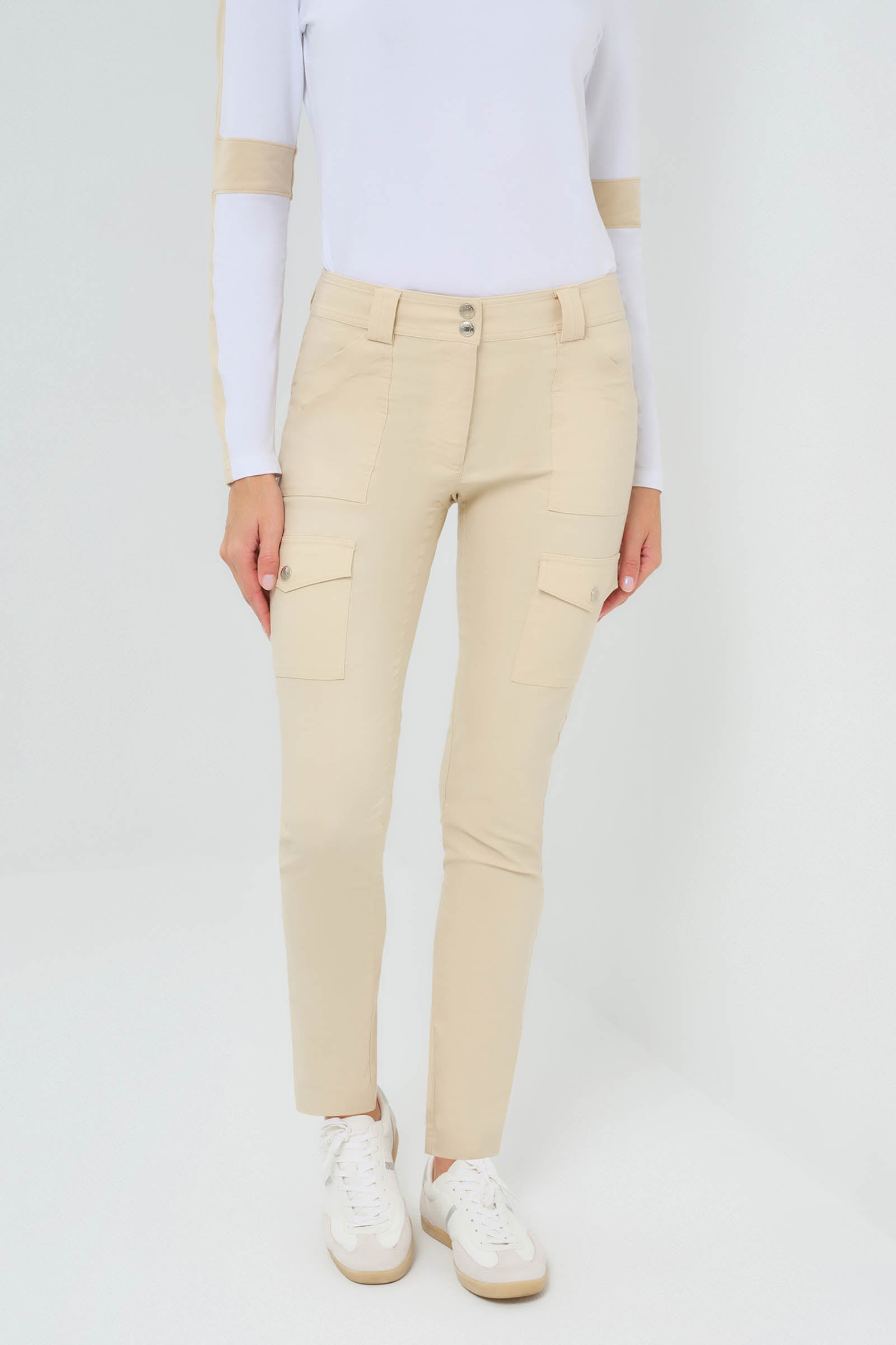 Pantalon cargo skinny Kate en pierre