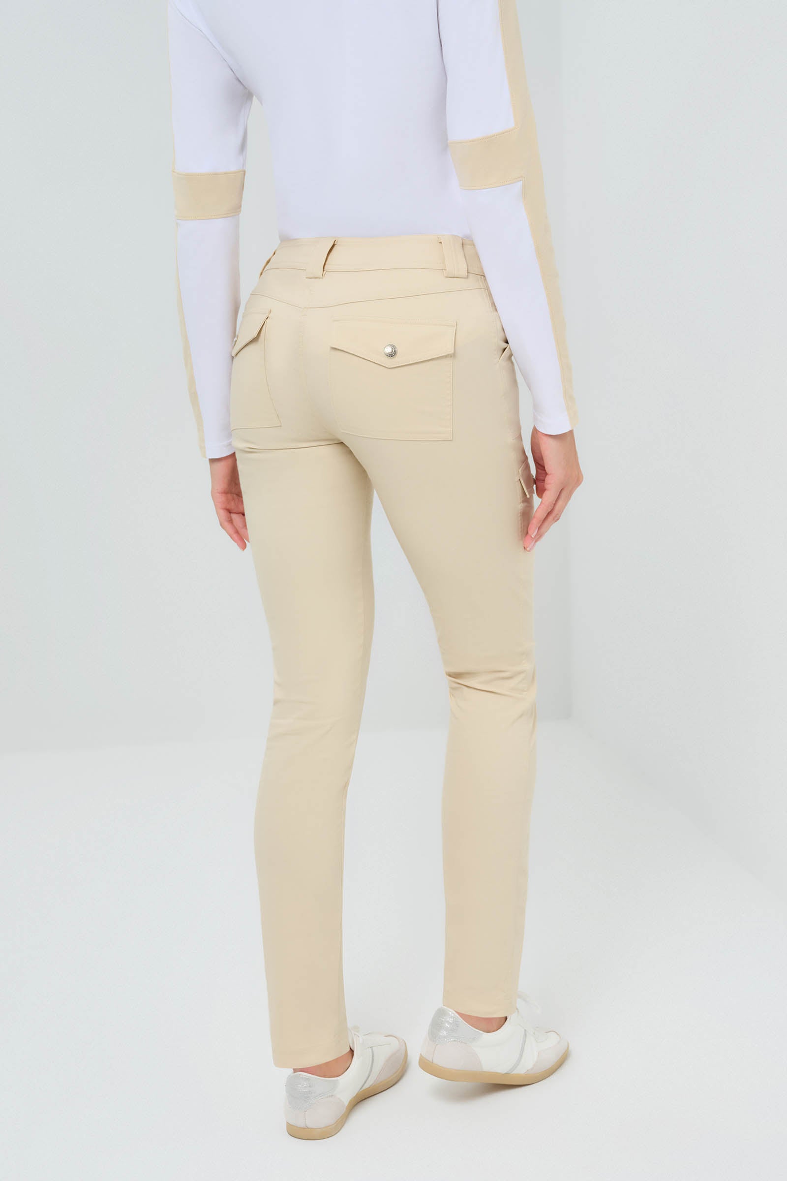 Pantalon cargo skinny Kate en pierre