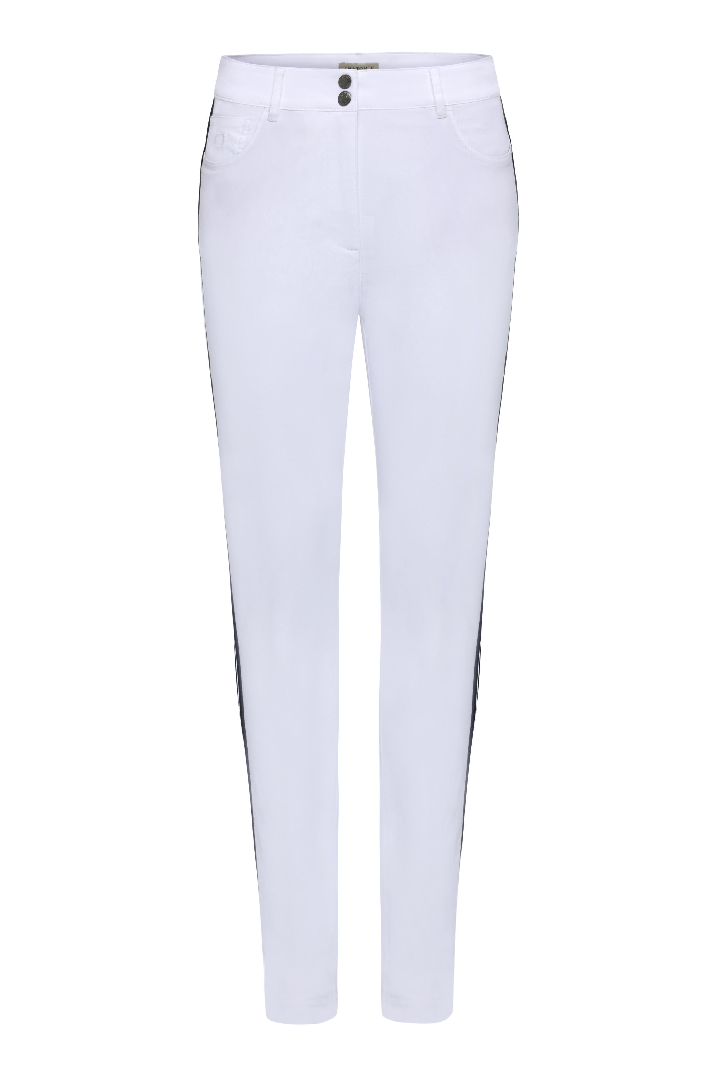 Luli Stripe Performance Cotton Skinny Pant
