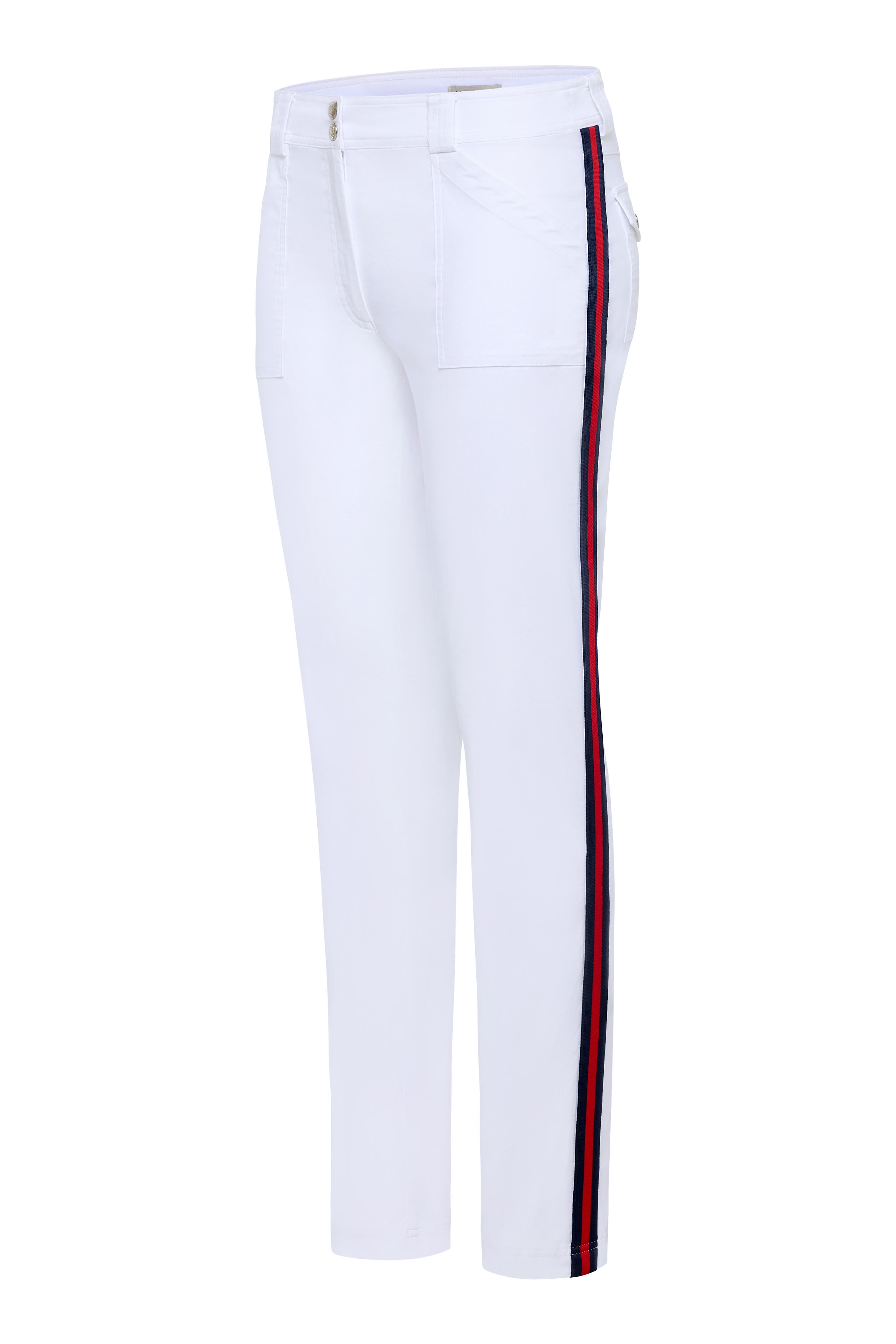 McCall Stripe Performance Cotton Skinny Pant