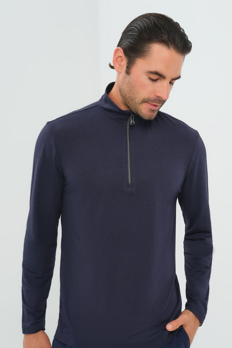 Charlie Zip Pima Top