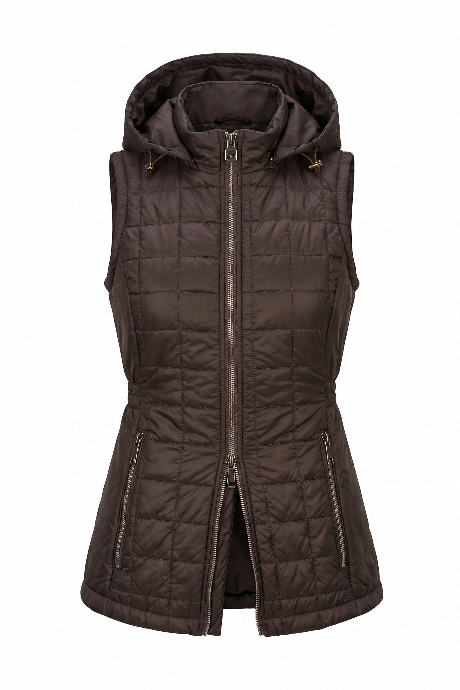 Hooded Montreal Quilted Vest with Removable Hood
