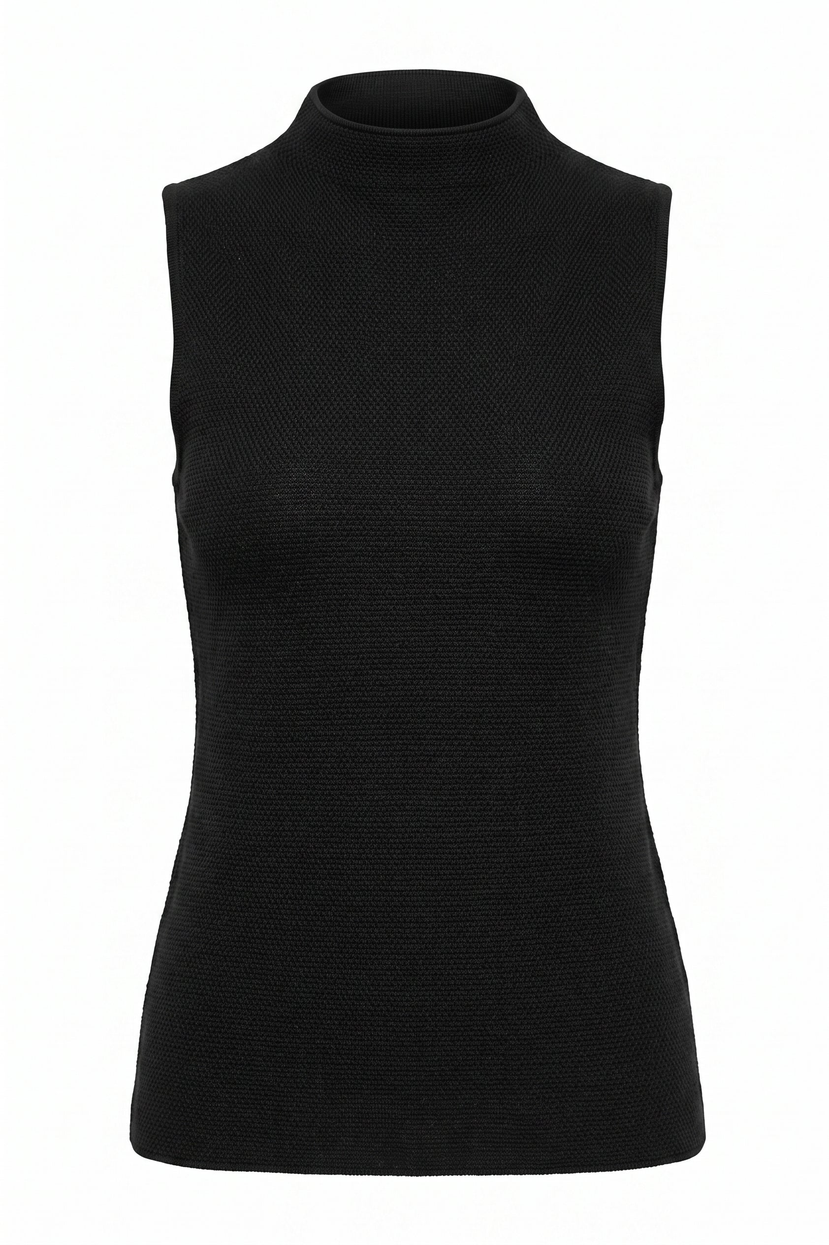 Siobhan Mock Neck Textured Knit Top