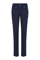 The Best Travel Pants. Flat Lay of the Skyler Travel Pant in Navy