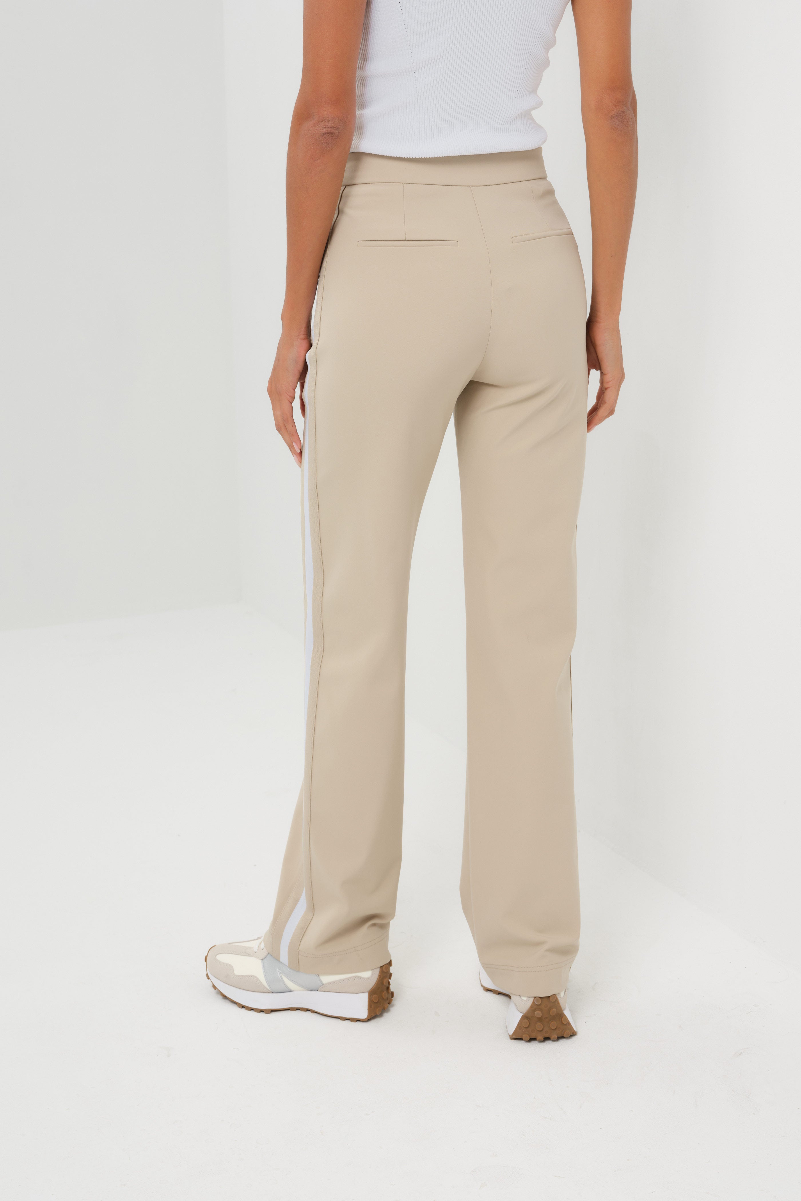 Suki Sport Aeroflow Side Stripe Straight Leg Twill Trouser