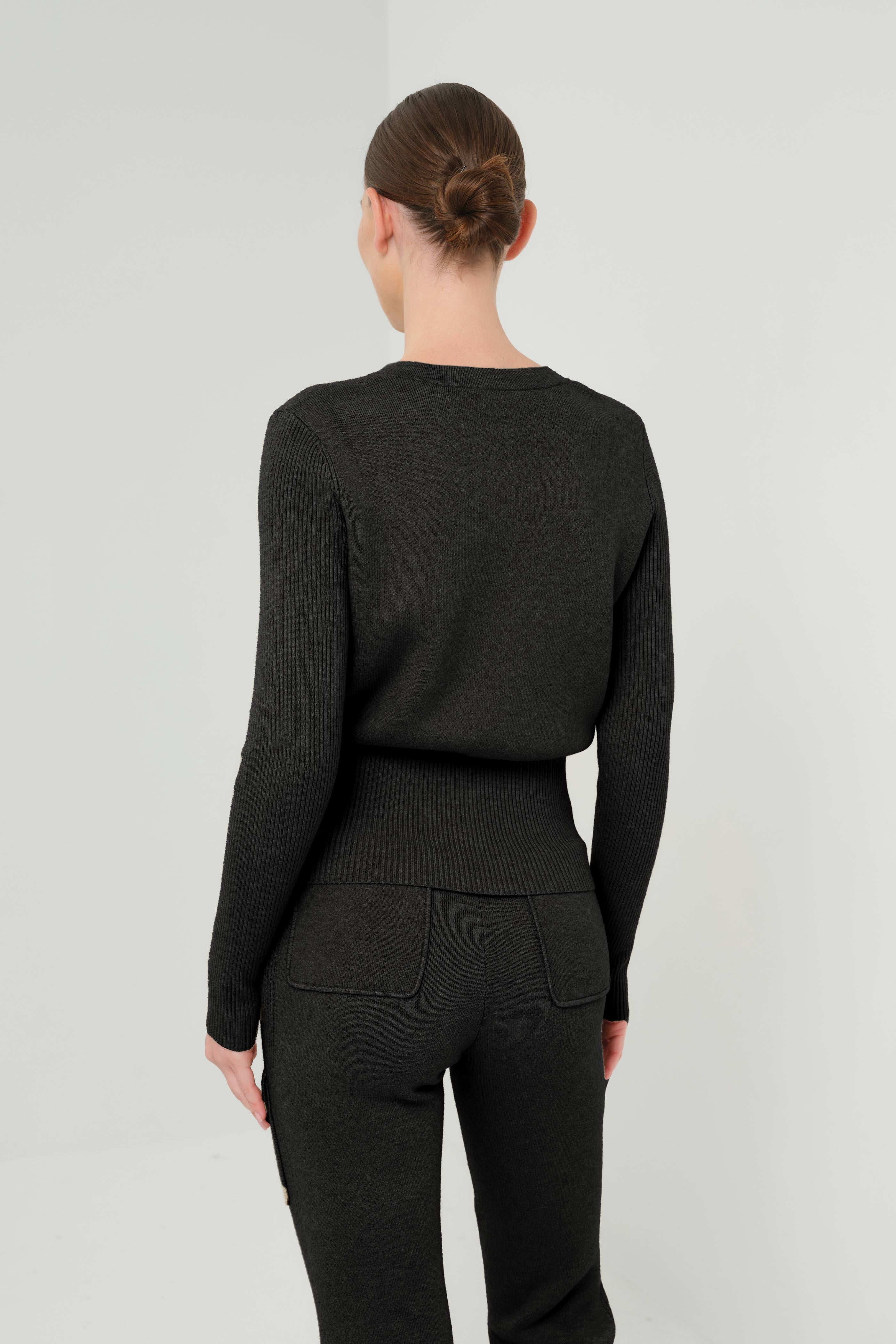 Sky Zip-front Sweater Jacket