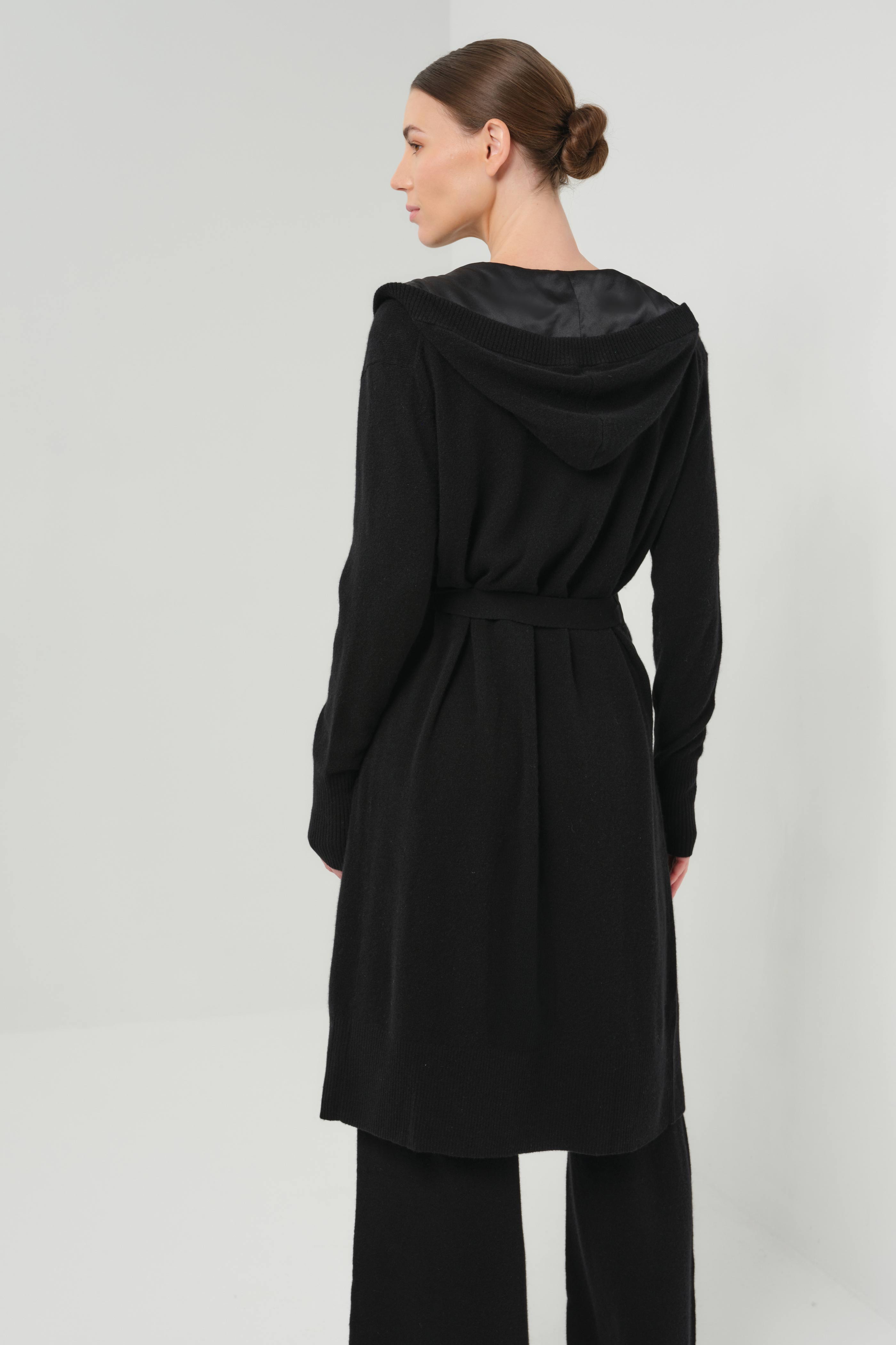 Traveler Cashmere Hooded Lounge Cardigan