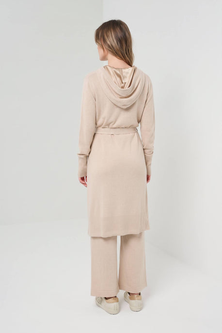 Traveler Cashmere Hooded Lounge Cardigan