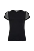 The Best Travel Shirt. Flat Lay of a Melissa Pima Cotton T-Shirt in Black